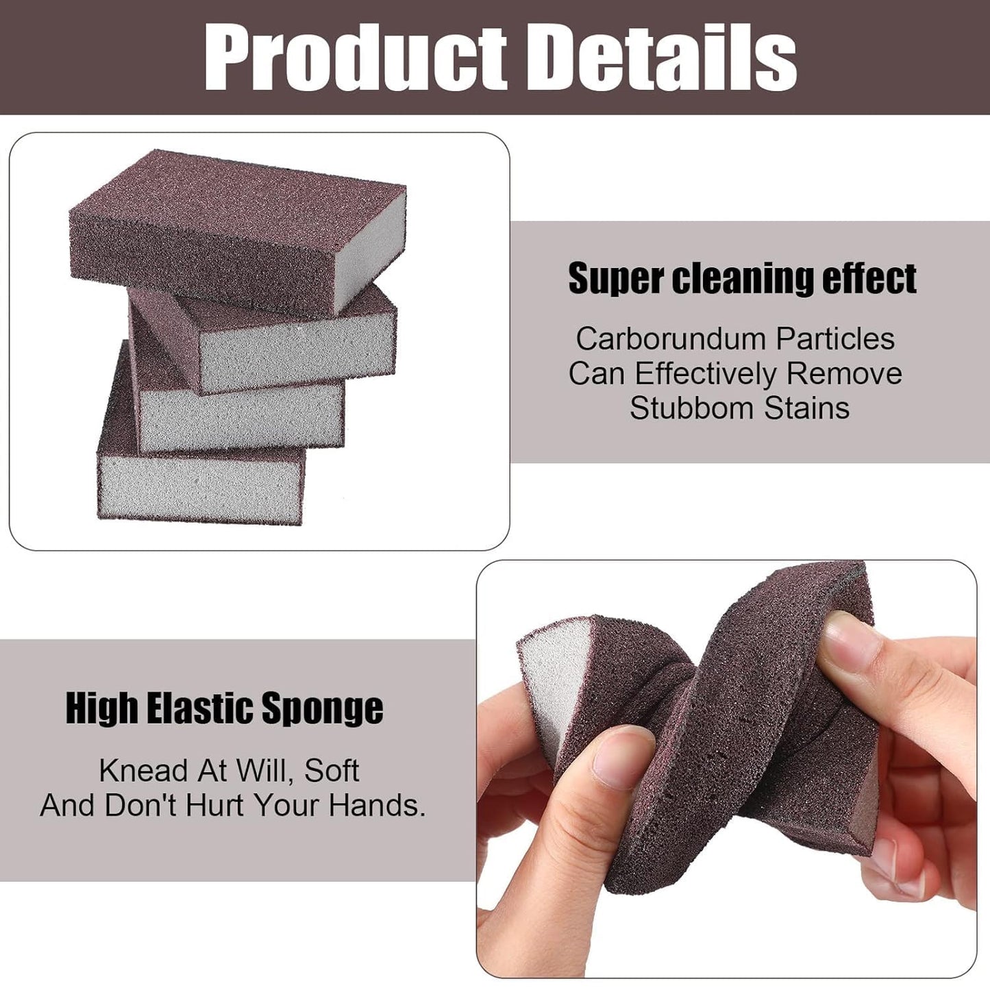 Multipurpose Kitchen Scrub Sponge Block - 7x7 cm, 1 Pc - Happy Price - Image 5