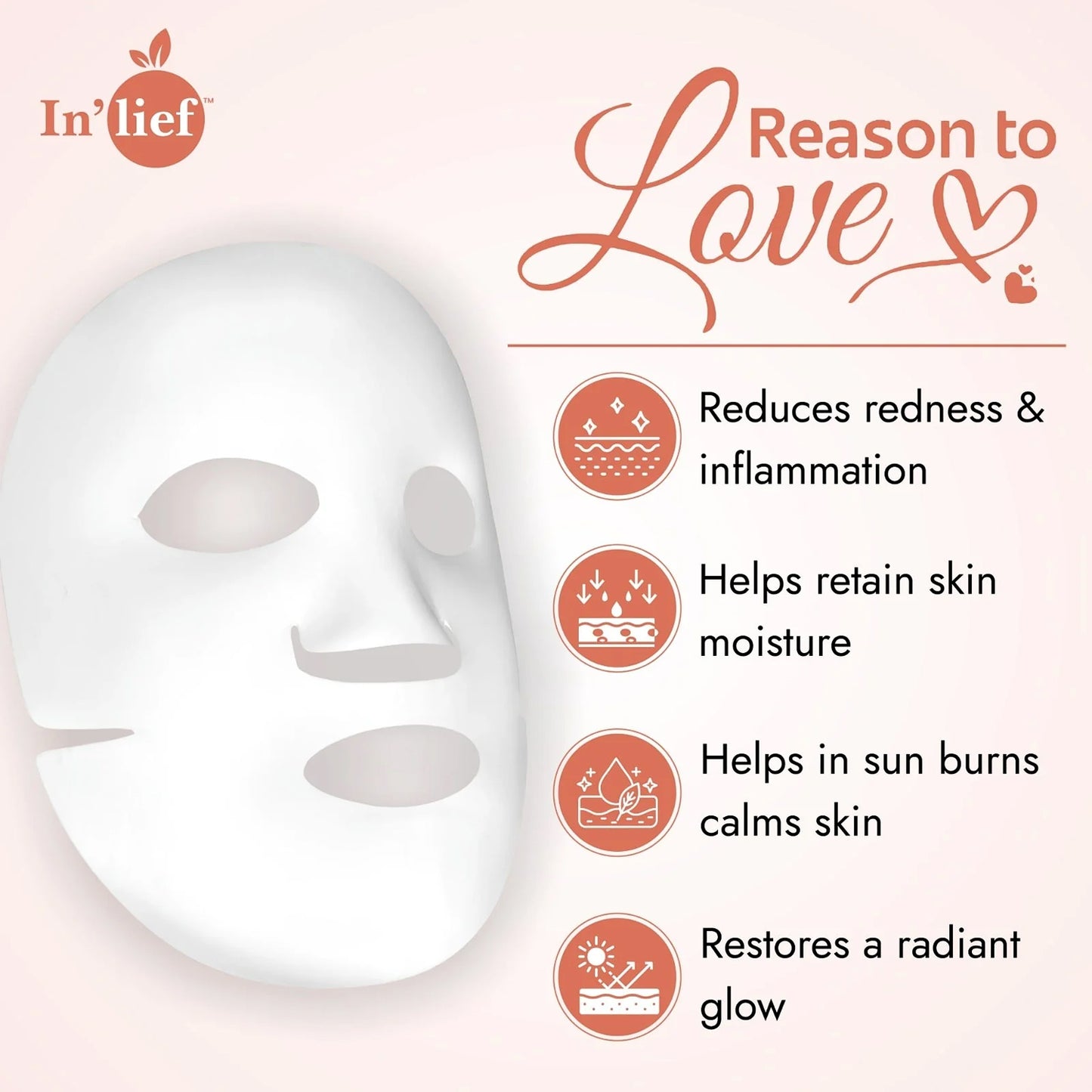 Inlief Niacinamide 1% Hydrating & Calming Facial Sheet Mask - 1 Pc - Happy Price - Image 6