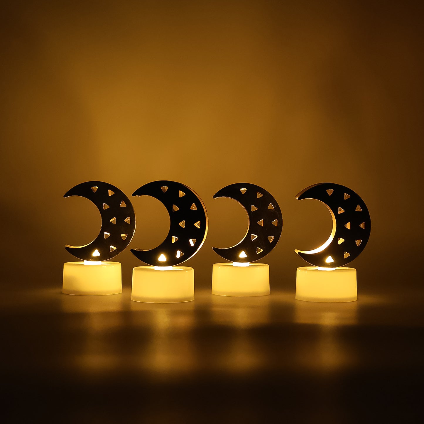 Decorative Moon Flameless LED Candles - Set of 4 - Happy Price - Image 6