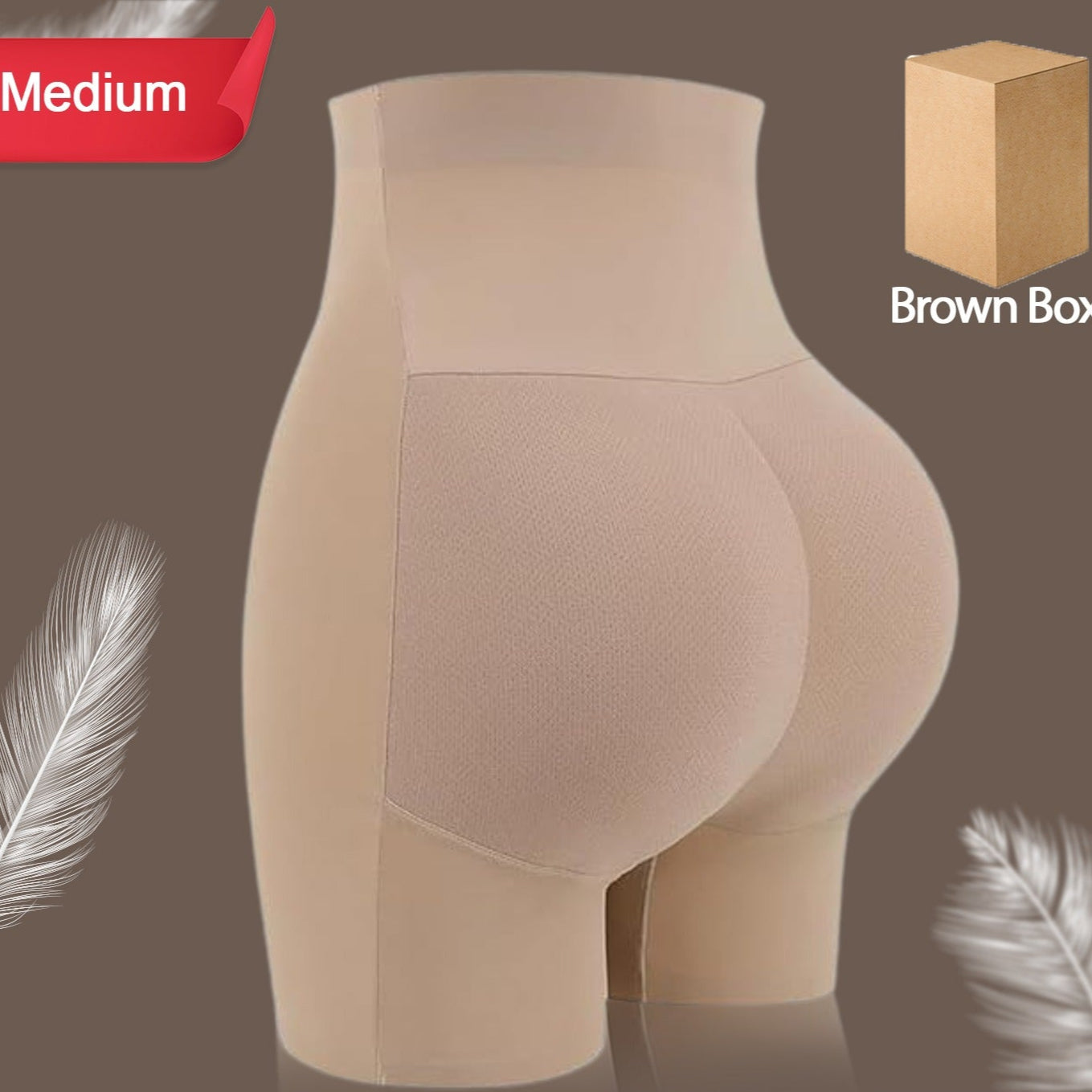 Womens Butt Lifter Padded Underwear Hip Pads Body Shaper Control Knickers Hip Pad (1 Pc Medium) - Happy Price - Image 1