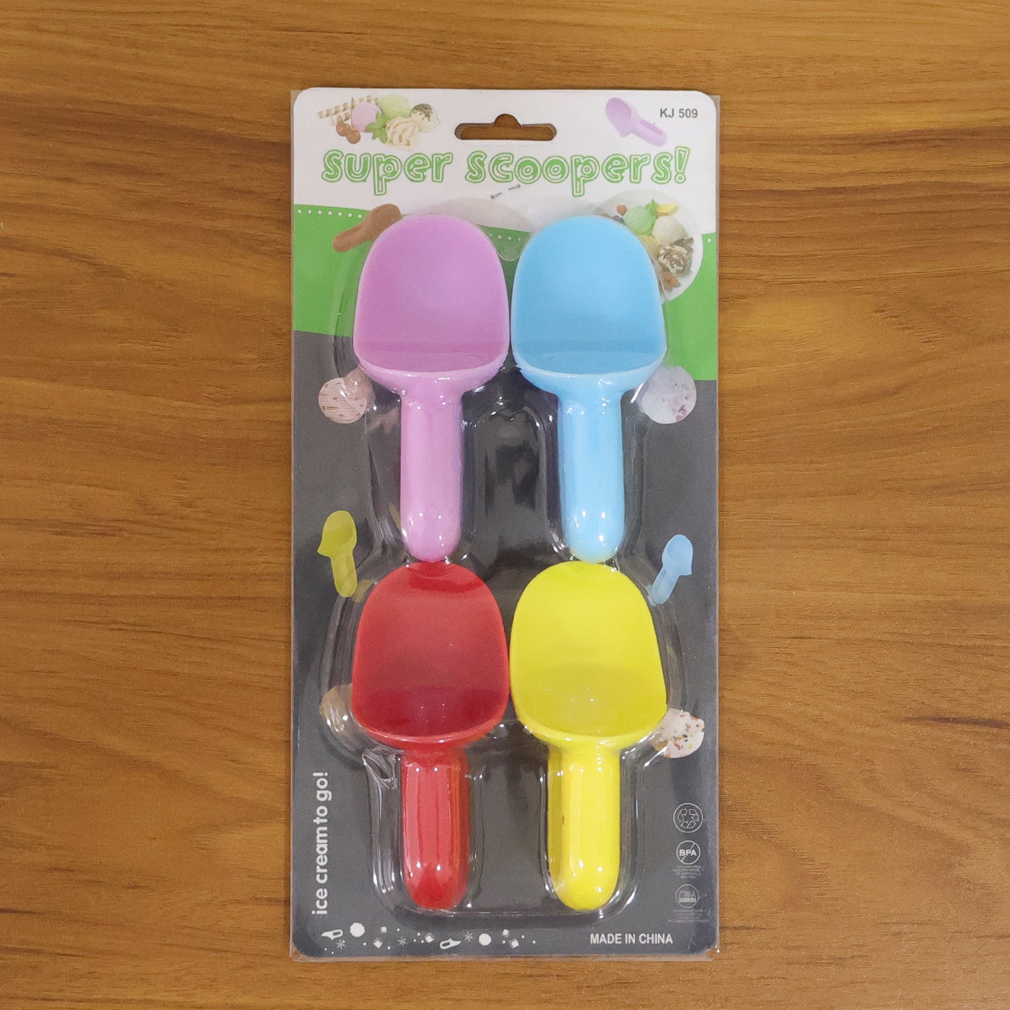 Plastic Ice Cream Scoop Set - 4 Piece Dessert Server - Great Price - Image 7