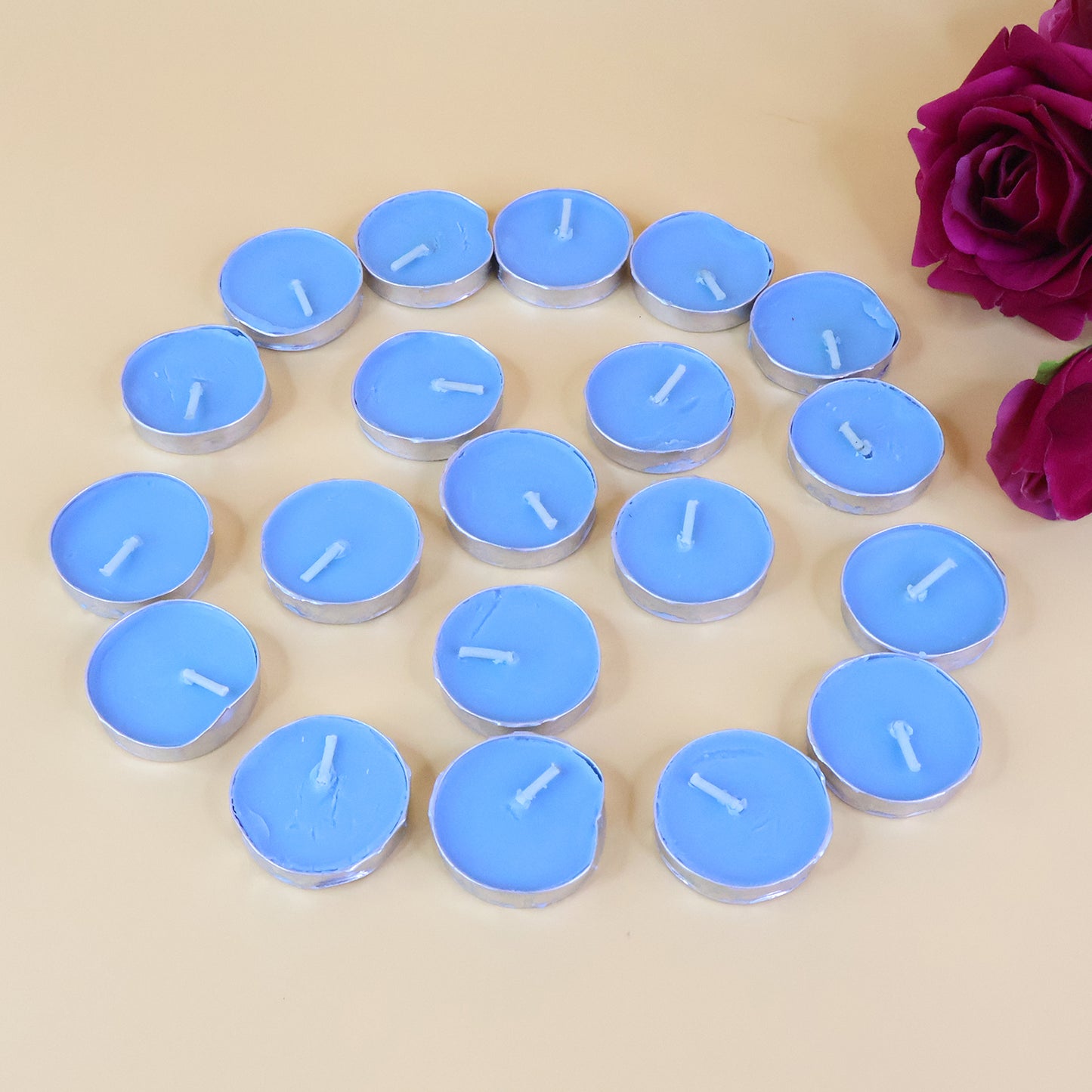 20 Pc Multicolor Tea Light Candles Set for Home Decor & Festivals - Great Price - Image 4