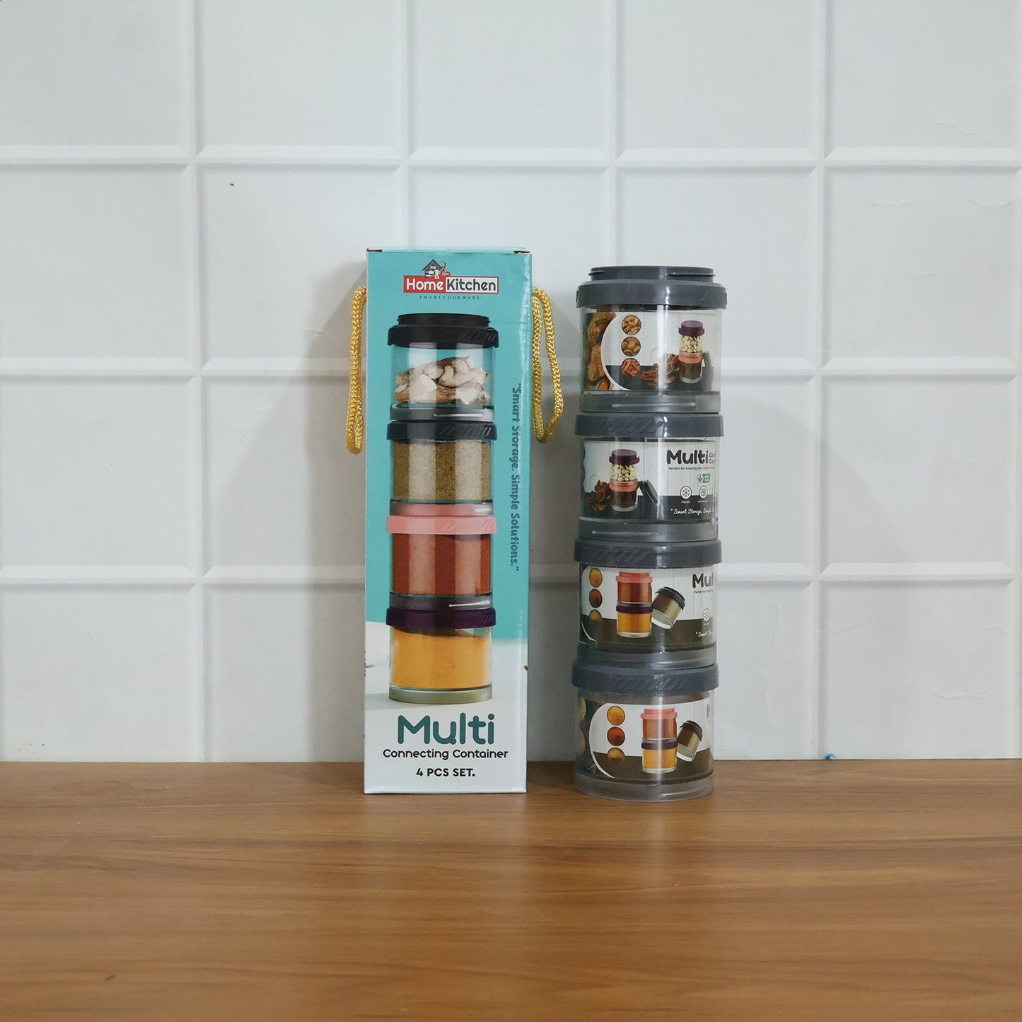 Stackable Modular Storage Containers (4 Pc Set) - Airtight & Transparent Kitchen Organizers - Great Price - Image 7