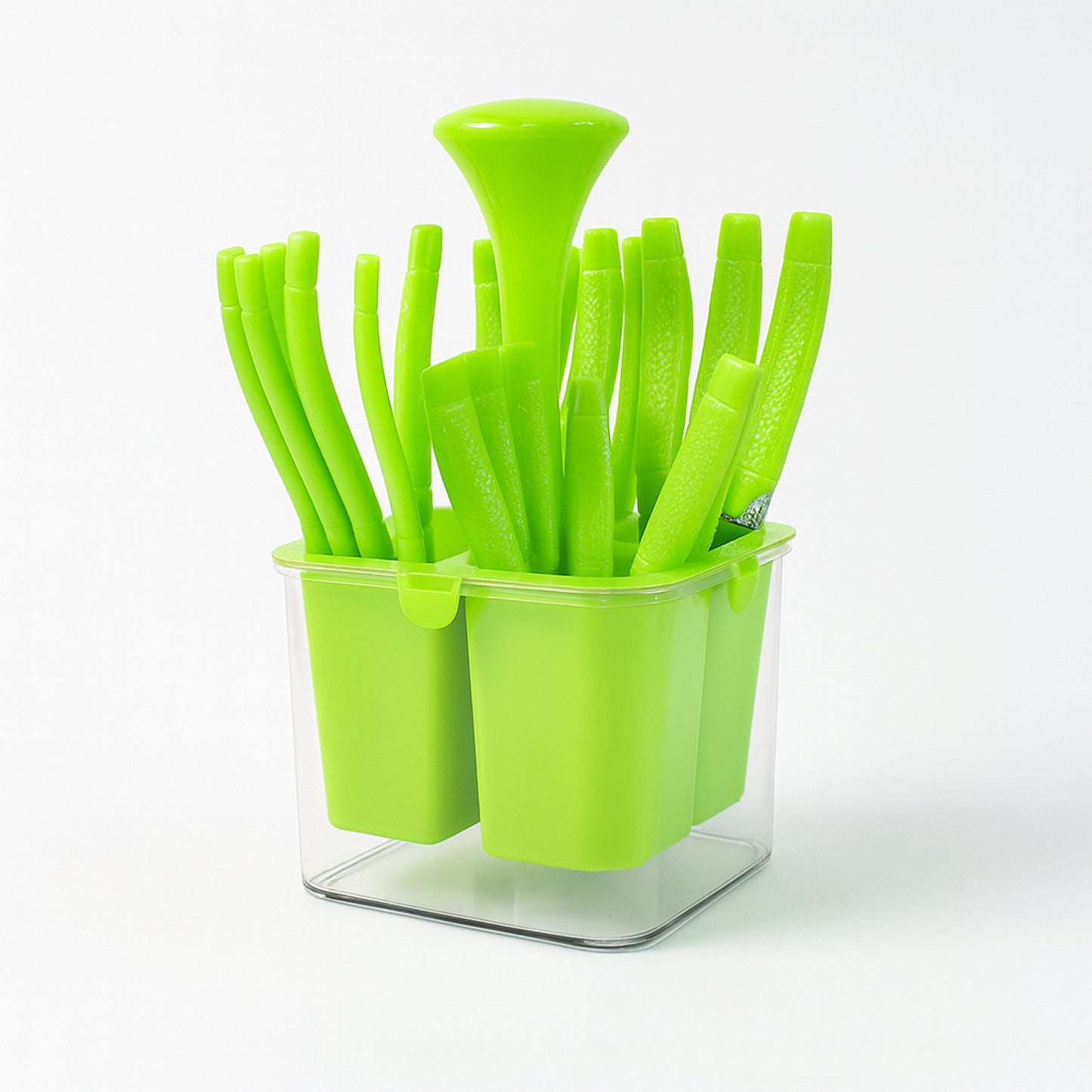 24 Piece Stainless Steel Cutlery Set with Organizer Holder - Happy Price - Image 2