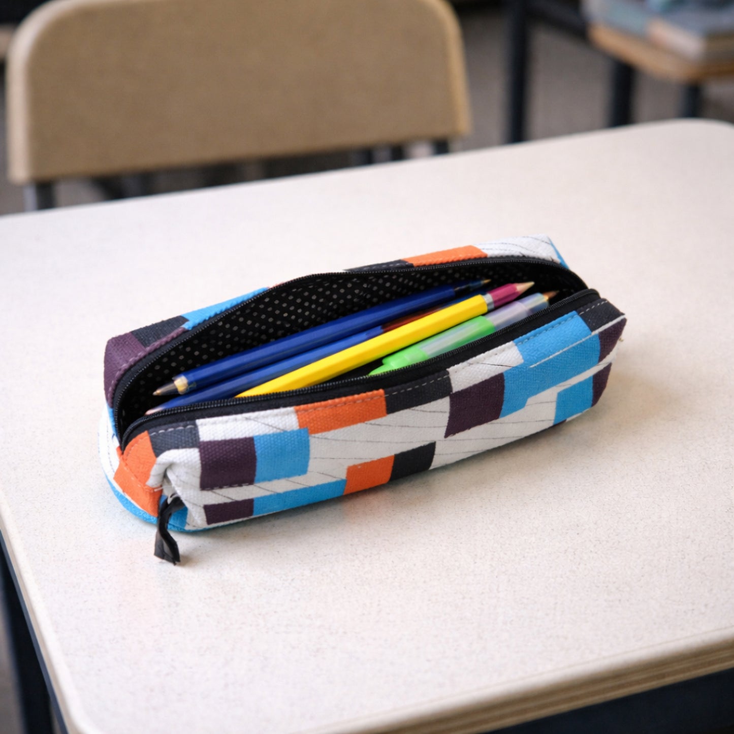 Printed Zipper Pouch for Students - 1 Pc Multipurpose Stationery Organizer - Great Price - Image 2