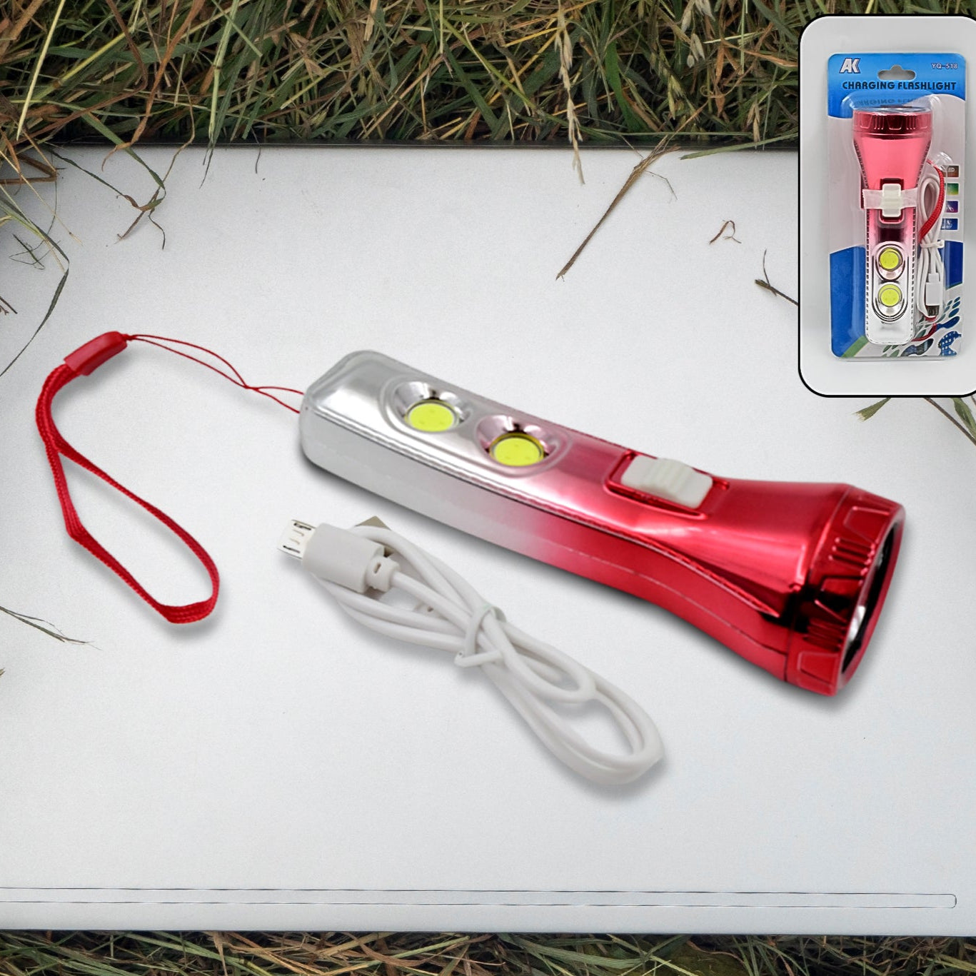 Multi Functional 3 Led Torchlight Flashlight (1 Pc) - Happy Price - Image 1