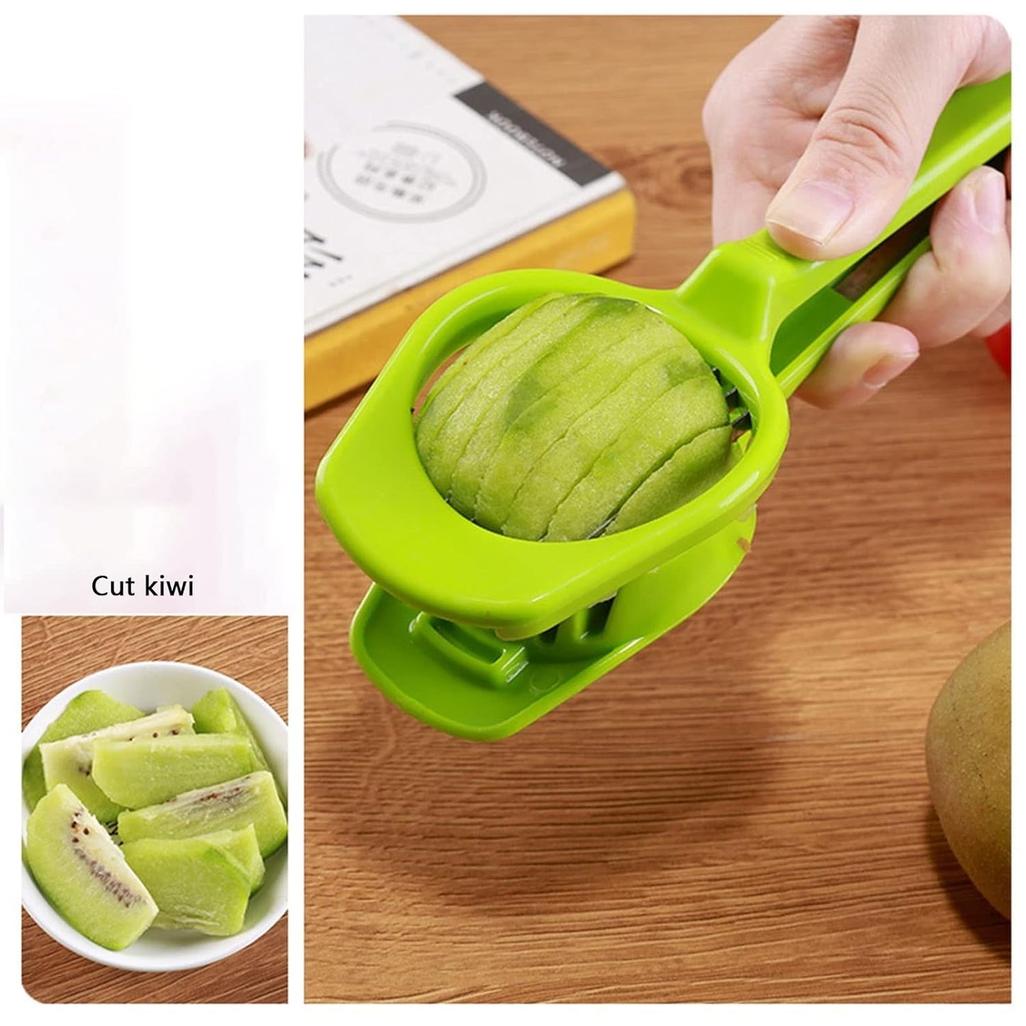 Multipurpose Slicer With Seven Blades Egg Slicers Stainless Slicer Strawberry Tomato Kiwi Fruit Cutter Divider Separator - Happy Price - Image 6