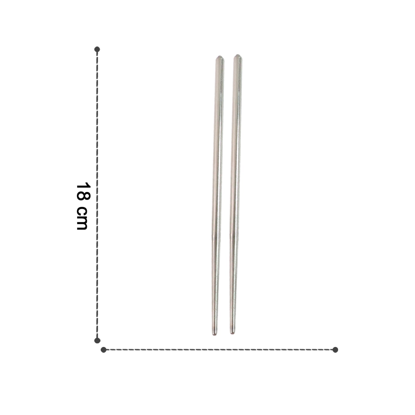 Durable Stainless Steel Chopsticks Set - 2 Pcs, Reusable & Easy Clean - Happy Price - Image 7