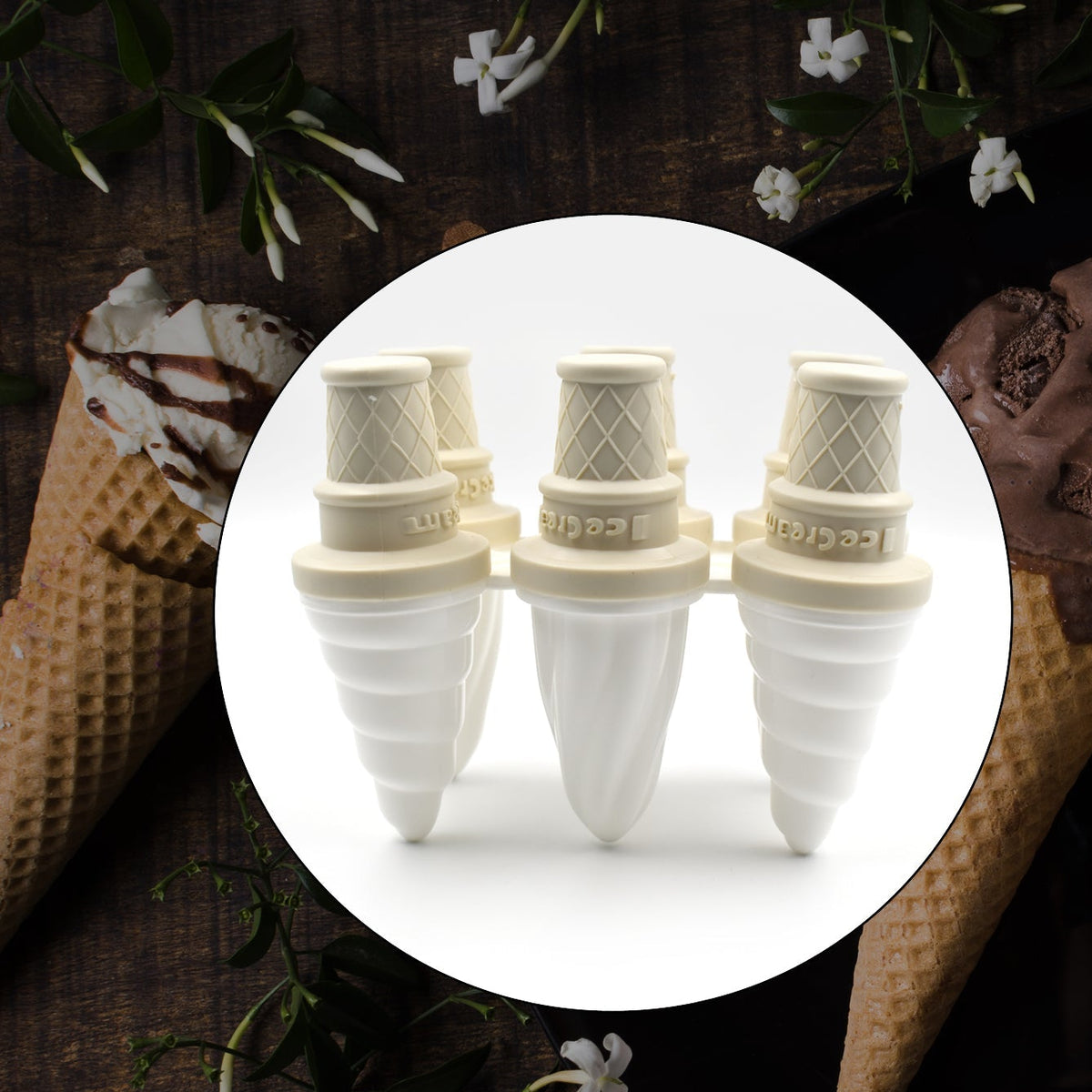 6 Pc Ice Cream Mold Used For Making Ice-creams In All Kinds Of Places Including Restaurants And Ice-cream Parlours Etc. - Happy Price - Image 1