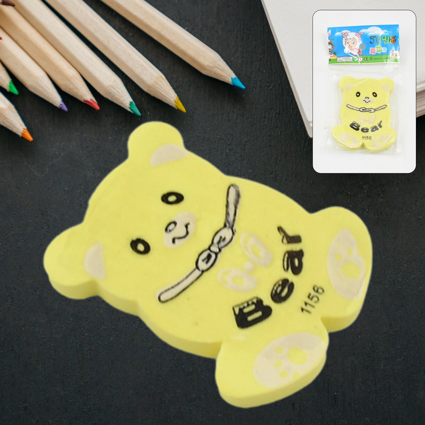 Cartoon Design Eraser (1 Pc Mix Design) - Happy Price - Image 2