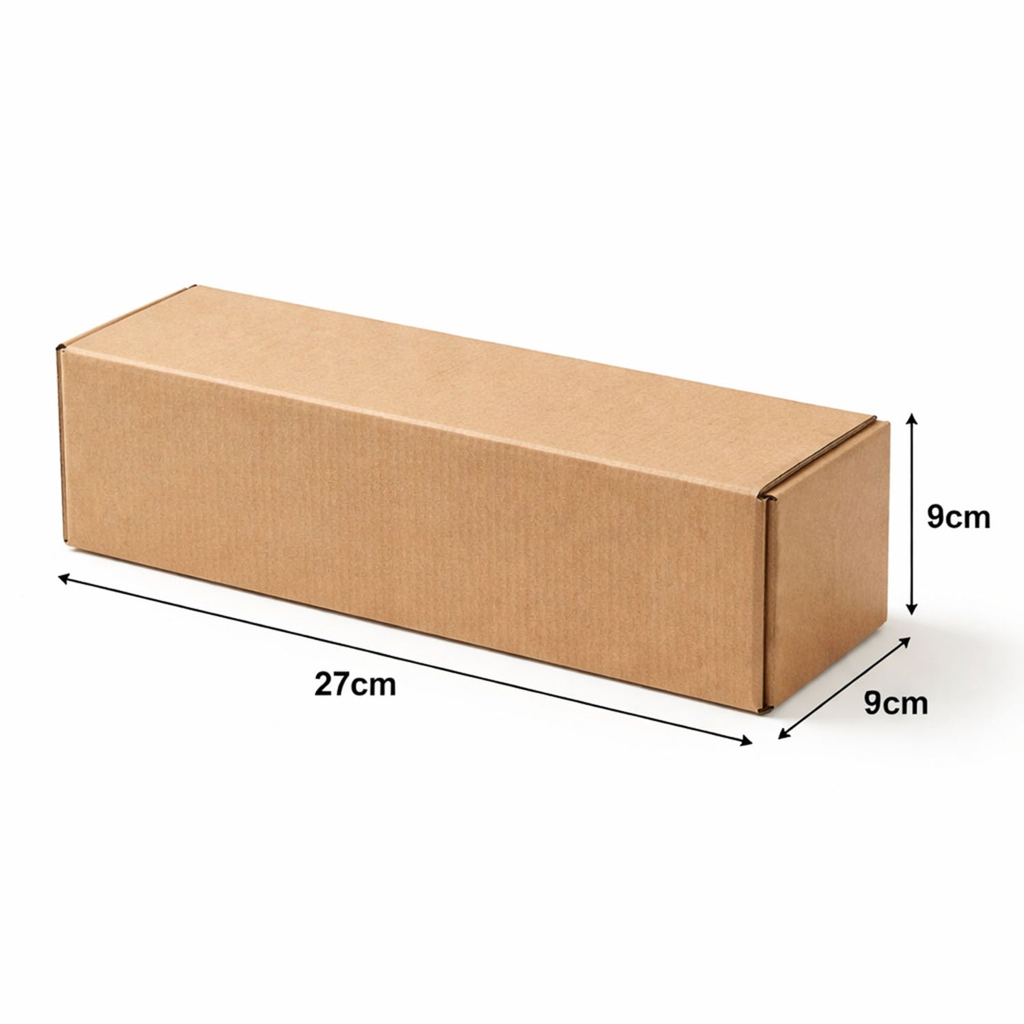 Sturdy Brown Corrugated Box for Packaging - 27x9x9 cm, 1 Pc - Happy Price - Image 5