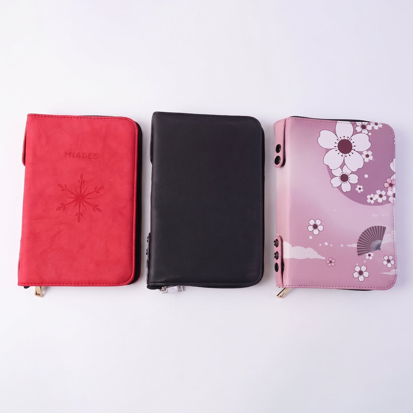1 Pc Stylish Zippered Makeup Organizer Pouch - Floral & Snowflake Design - Happy Price - Image 4