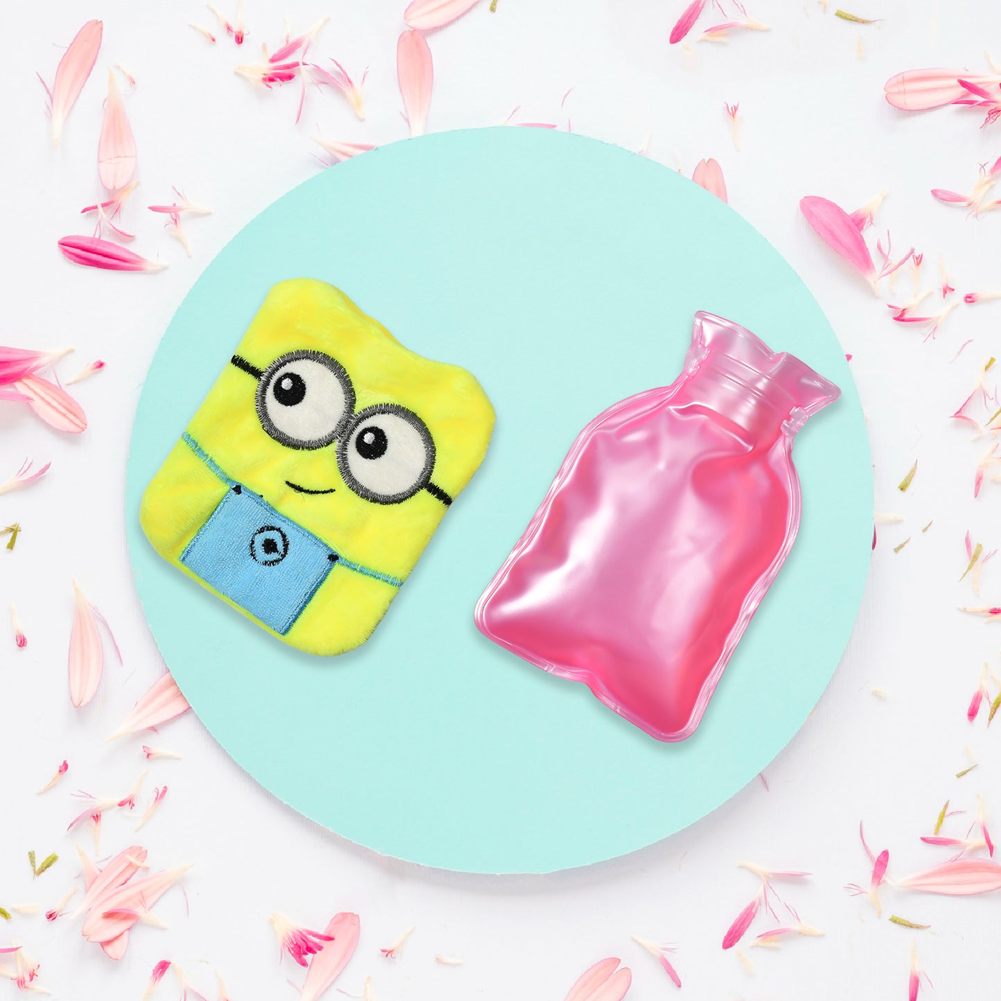 2eye Minions Small Hot Water Bag With Cover For Pain Relief Neck Shoulder Pain And Hand Feet Warmer Menstrual Cramps. - Happy Price - Image 4