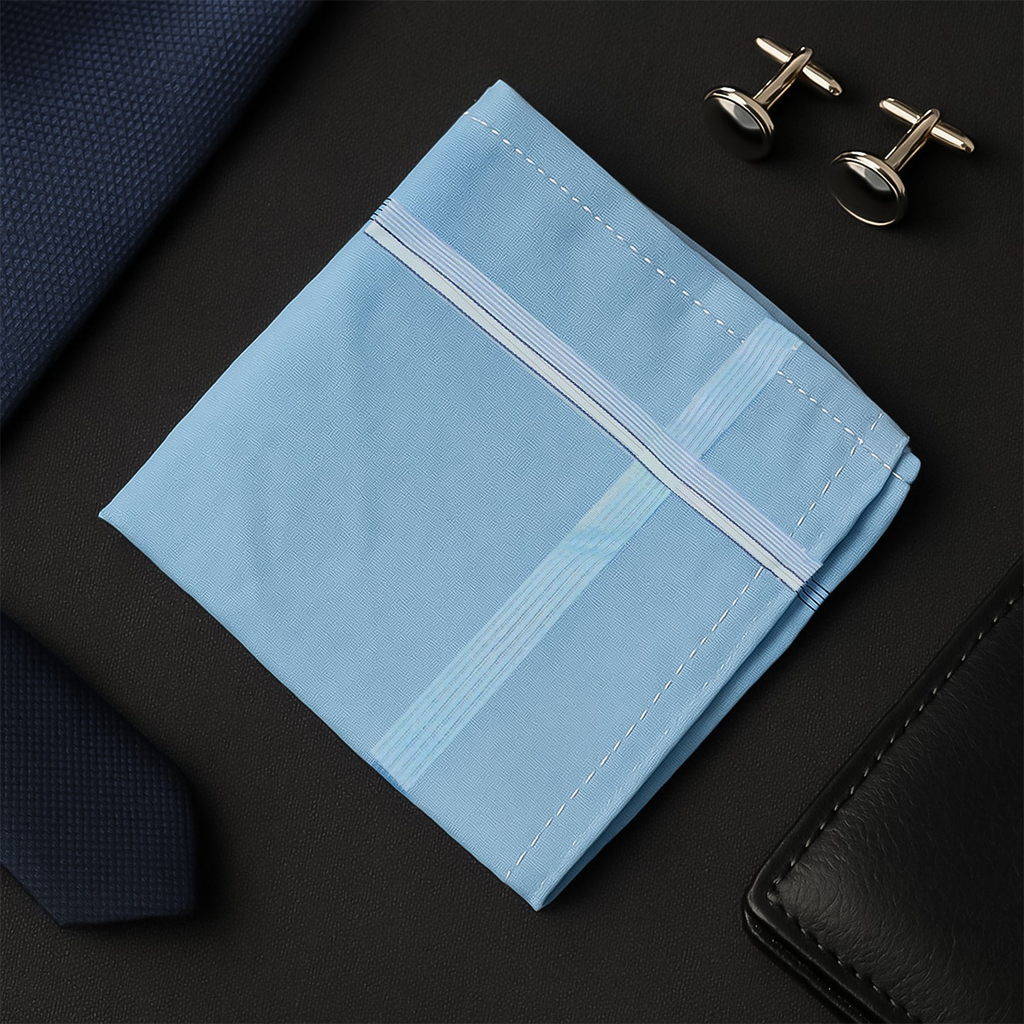 Premium Quality Soft Cotton Mens Handkerchief (40x40 Cm 1 Pc) - Happy Price - Image 3