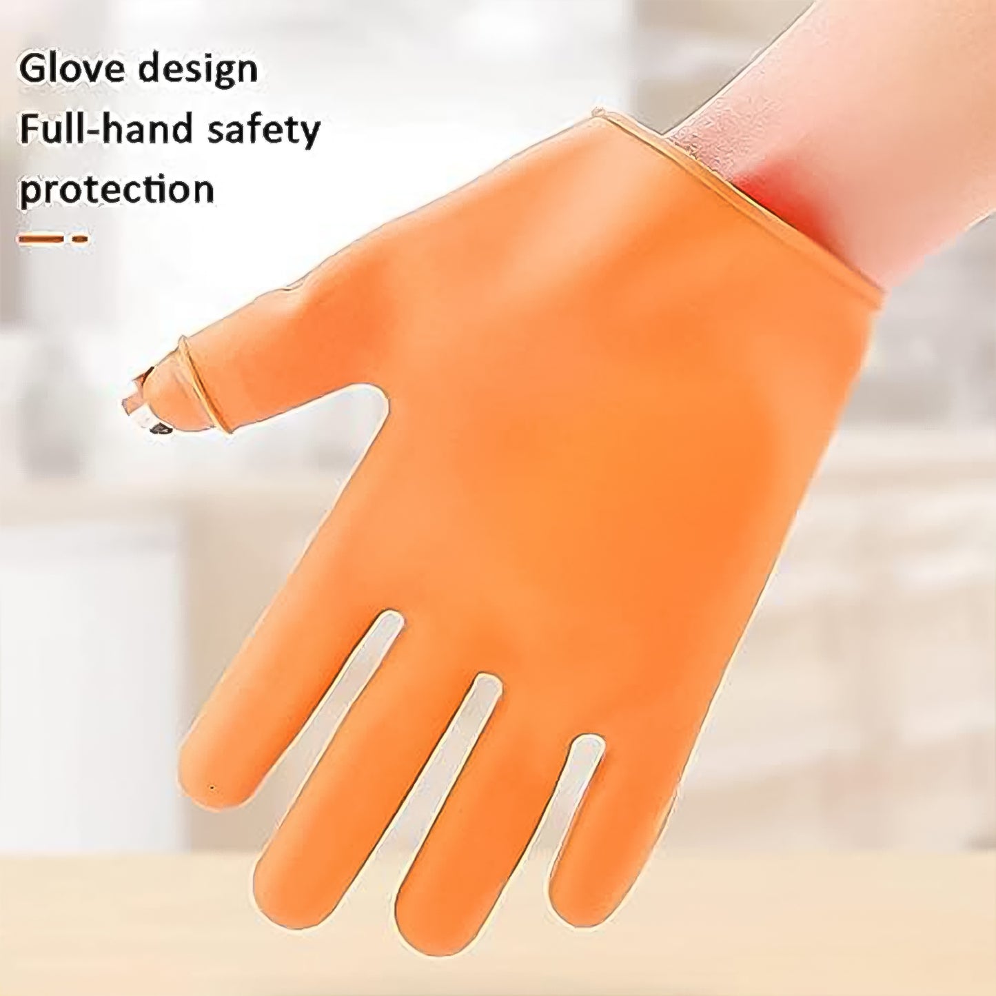 Gloves Silicone Thumb Knife Finger Protector Gears Cutting Vegetable Harvesting Knife - Happy Price - Image 2
