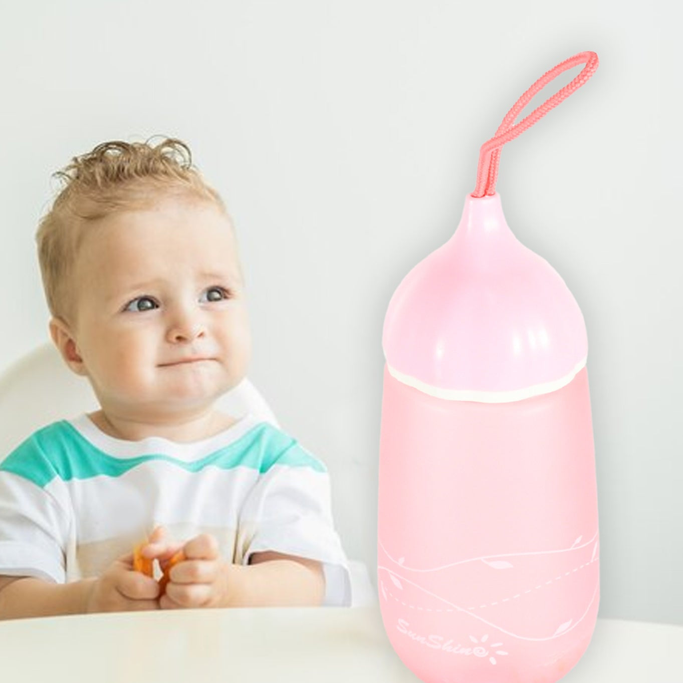 Unique Shape Premium Plastic Water Bottle With Dori Easy To Carry Leakproof Bpa-free Water Plastic Water Bottle For Children Home School (1 Pc 550 Ml) - Happy Price - Image 1