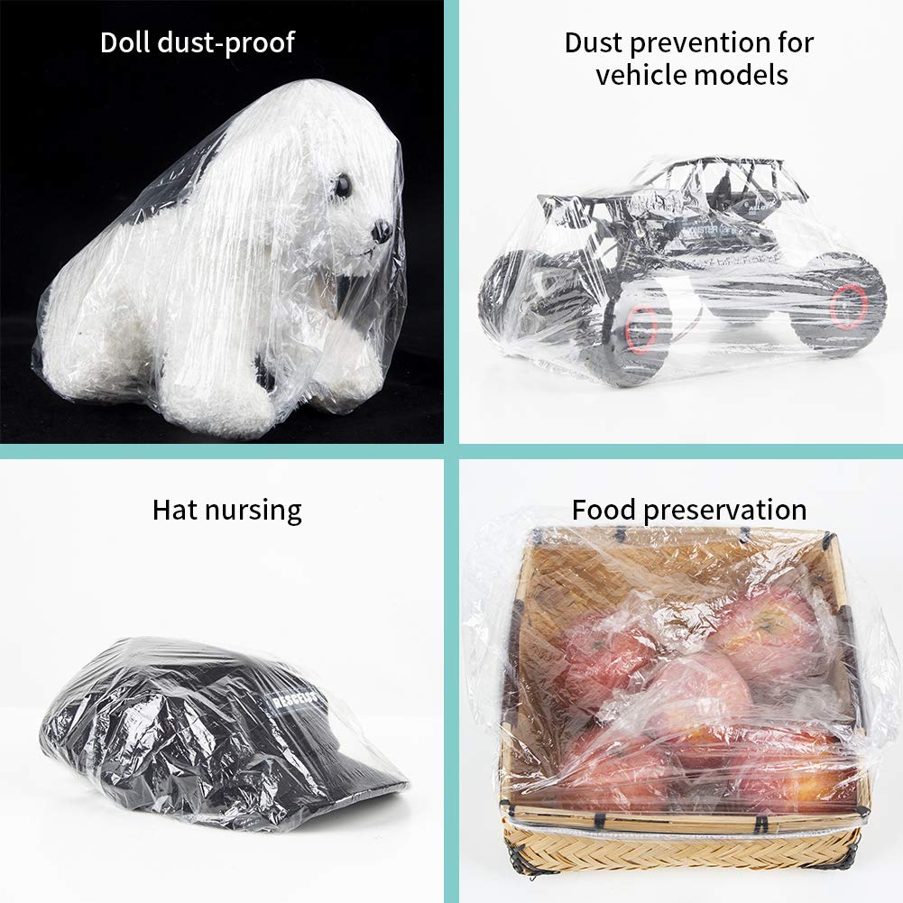 Disposable Shower Caps For Women Larger Thicker Waterproof And Individually Wrapped Plastic Elastic Hair Bath Caps For Hotel And Spa Hair Salon Home Use Portable Travel (Pack Of 12) - Happy Price - Image 7