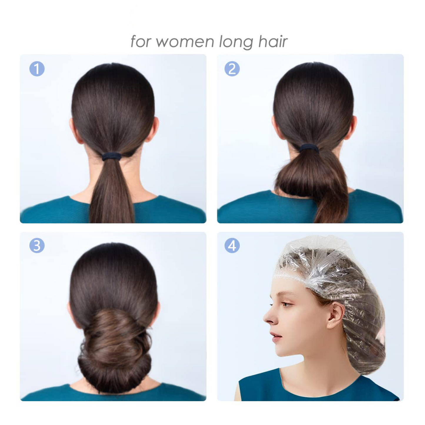 20 Pc Disposable Shower Caps for Women - Waterproof Hair Covers - Happy Price - Image 5