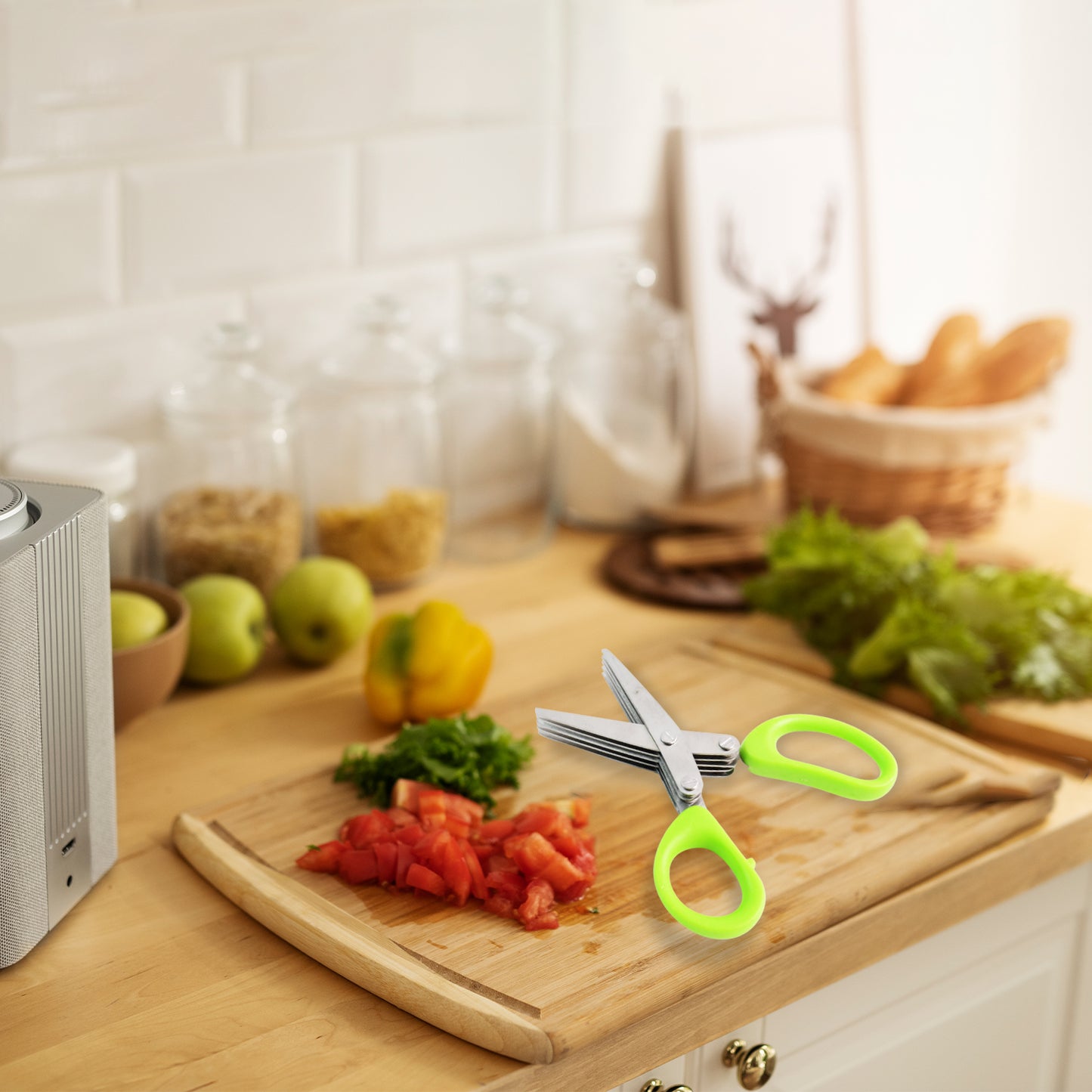 Premium 5 Blade Multipurpose Herb Scissors (1 Pc) - Happy Price - Image 5