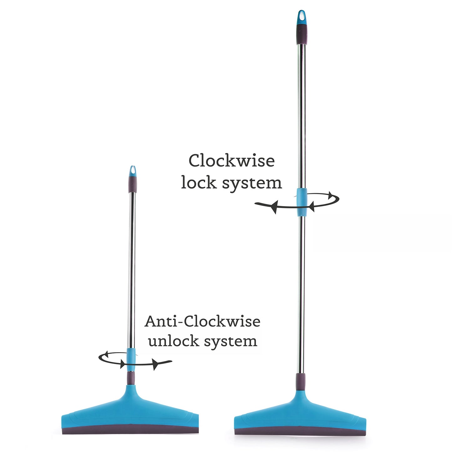 Adjustable Stainless Steel Floor Wiper with Telescopic Handle - Happy Price - Image 2