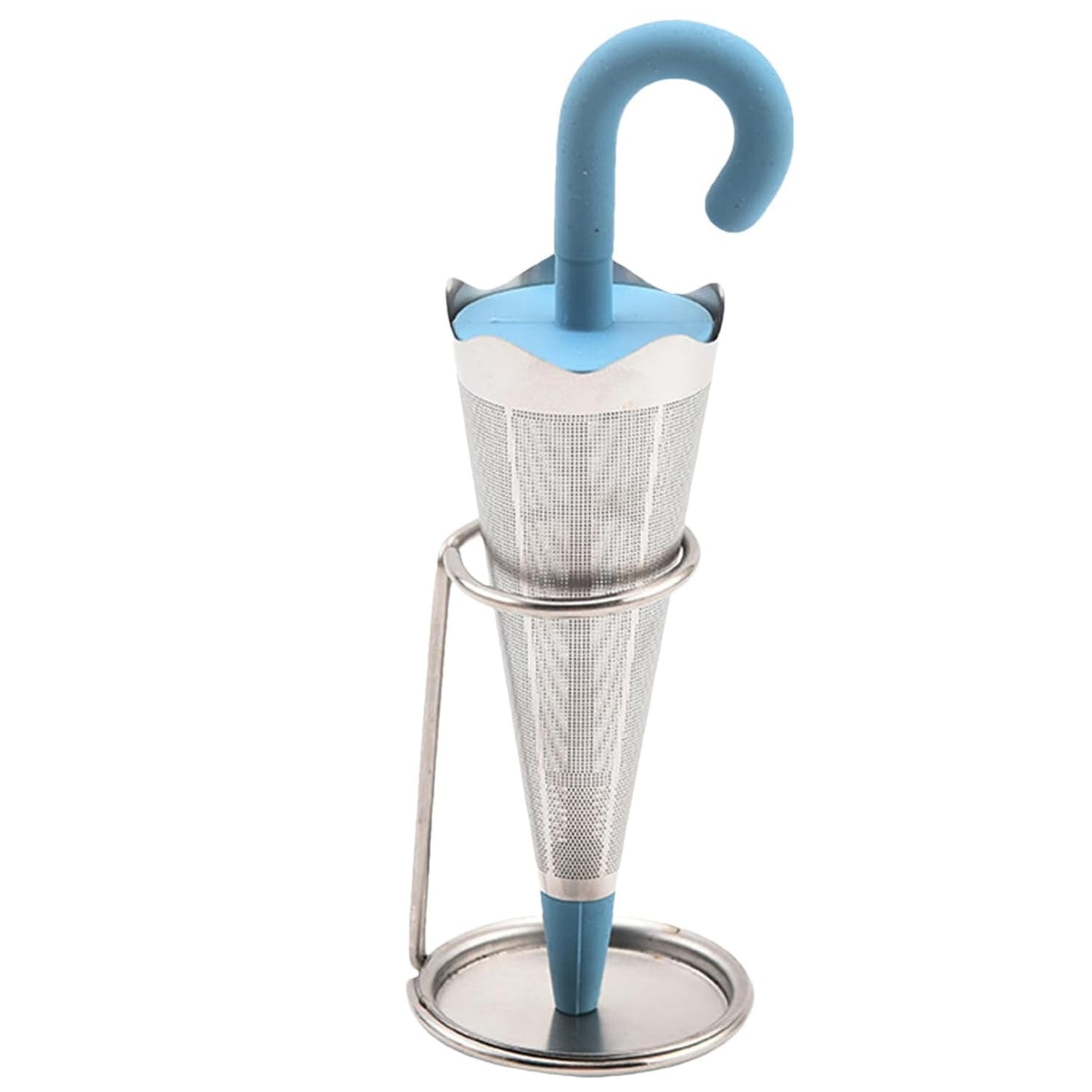Reusable Cute Umbrella Tea Strainer With Tray Stand (1 Pc) - Happy Price - Image 6