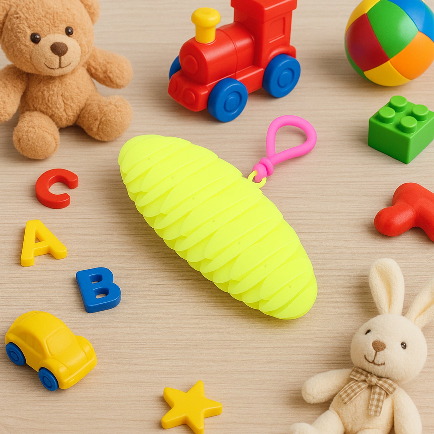 Flexible Plastic Worm Fidget Toy (1 Pc) - Happy Price - Image 5