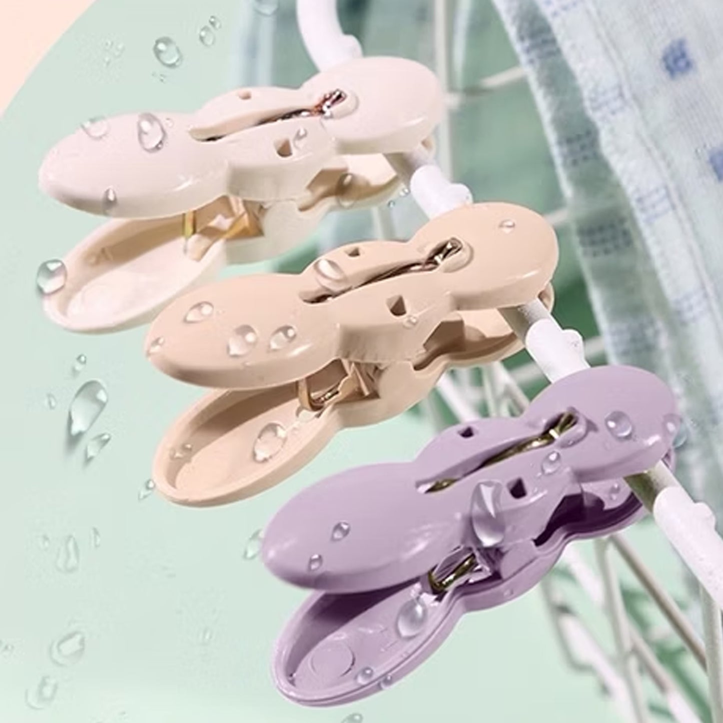 Clothes Drying Rope with 10 Multipurpose Clips - Tangle-Resistant Laundry Line Set - Happy Price - Image 5