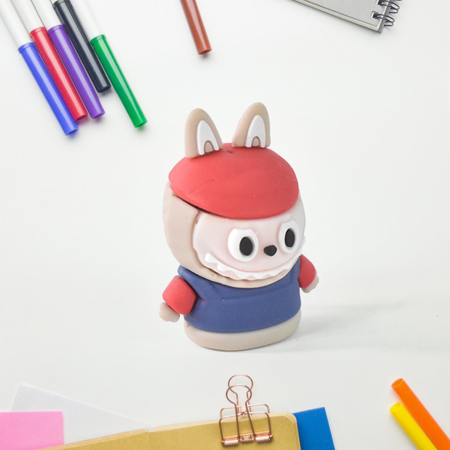 Cute Cartoon Pencil Sharpener with Eraser - 1 Pc Mix Design - Happy Price - Image 3