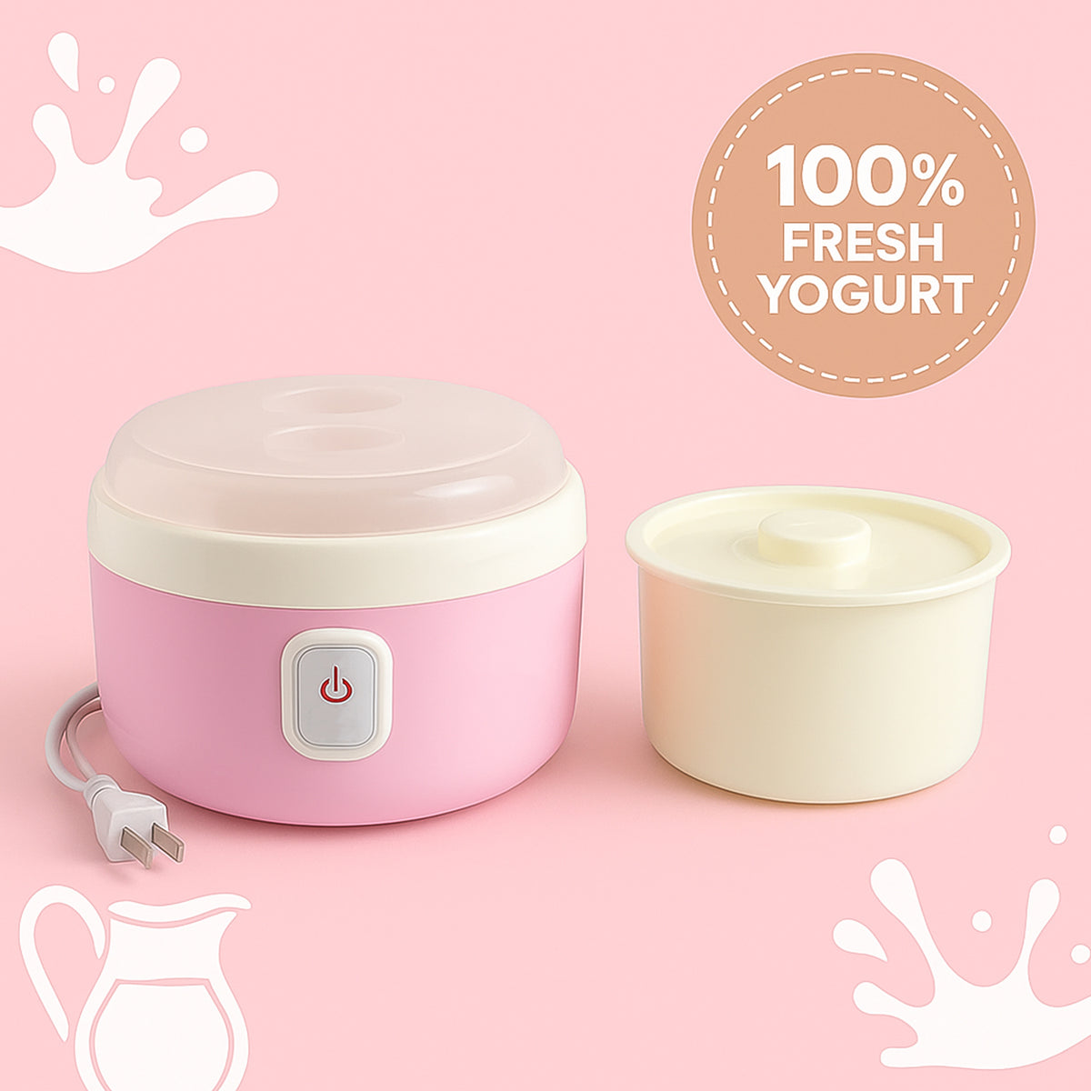 Electric Yogurt Maker with Stainless Steel Inner Pot - Home Fermentation Appliance - Happy Price - Image 4
