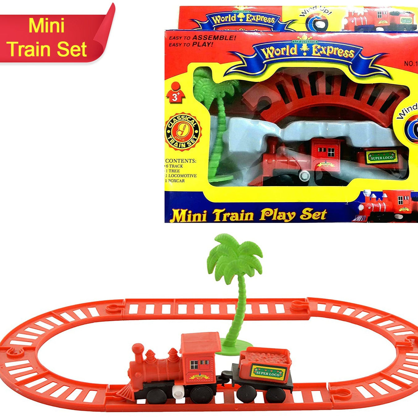 World Express Mini Train Play Set For Kids - Happy Price - Image 1