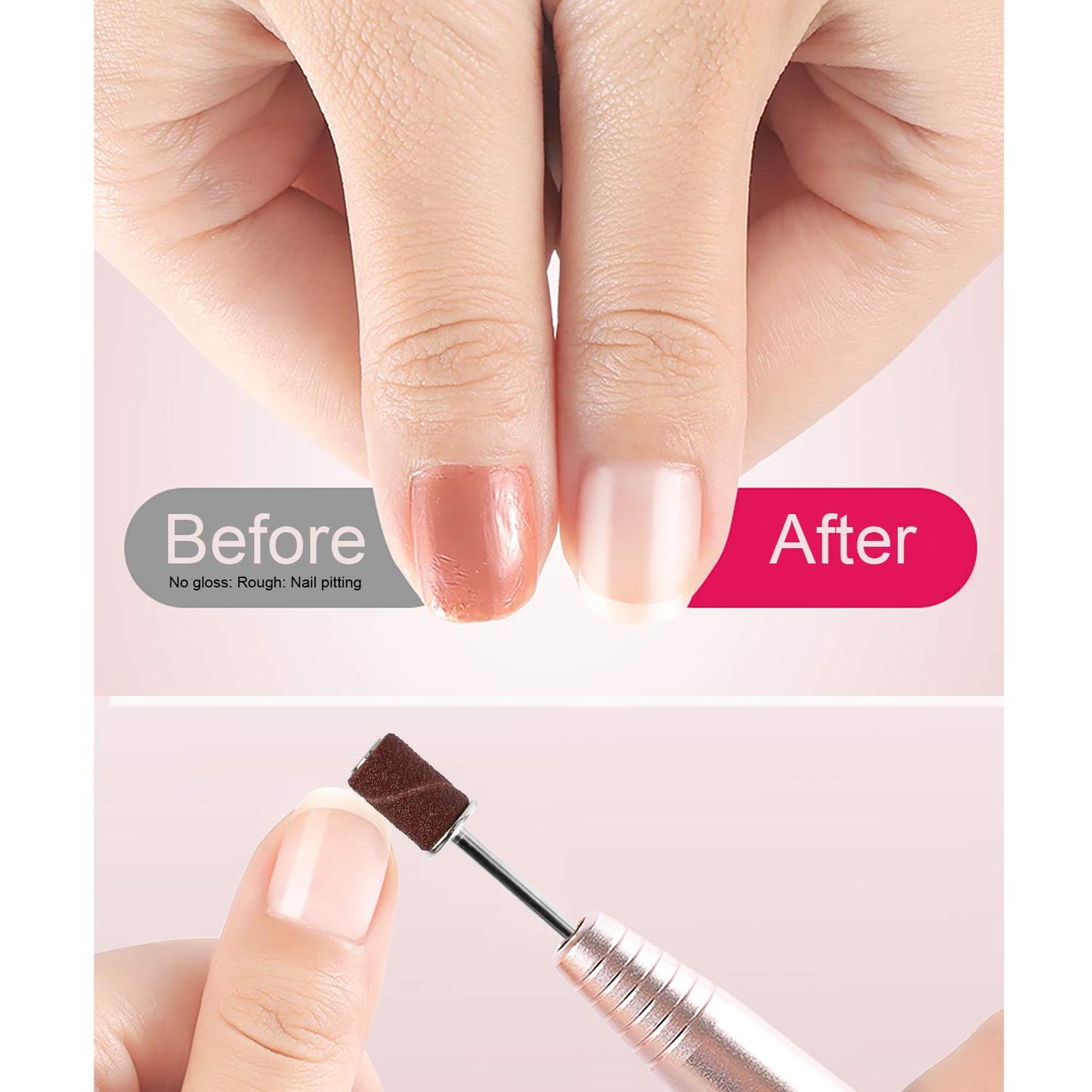 Nail Drill Sanding Band Machine Replacement Bits Pedicure Tool (10 Pcs Set) - Happy Price - Image 3