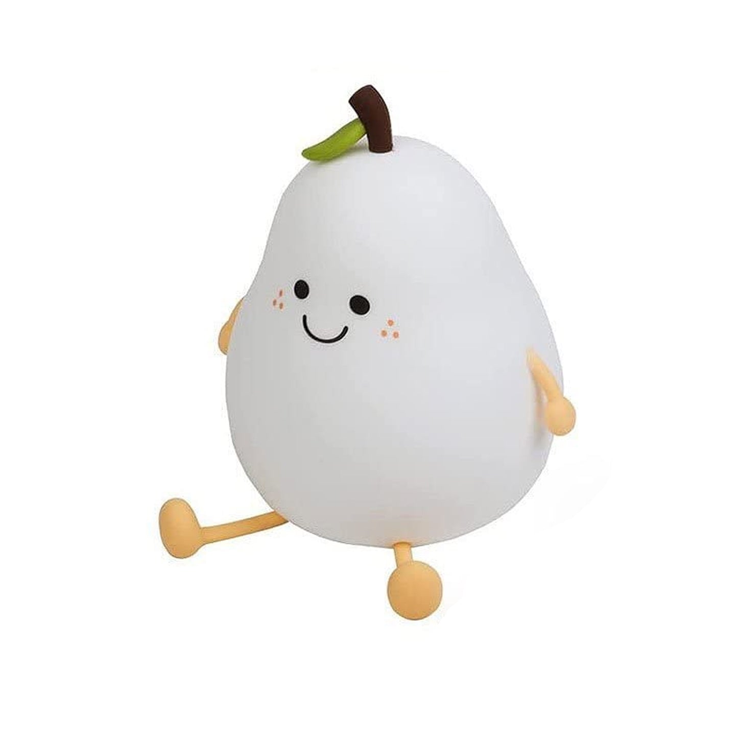 Cute Pear Silicone Night Lamp with Touch Control & Multi-Color Modes (1 Pc) - Happy Price - Image 3