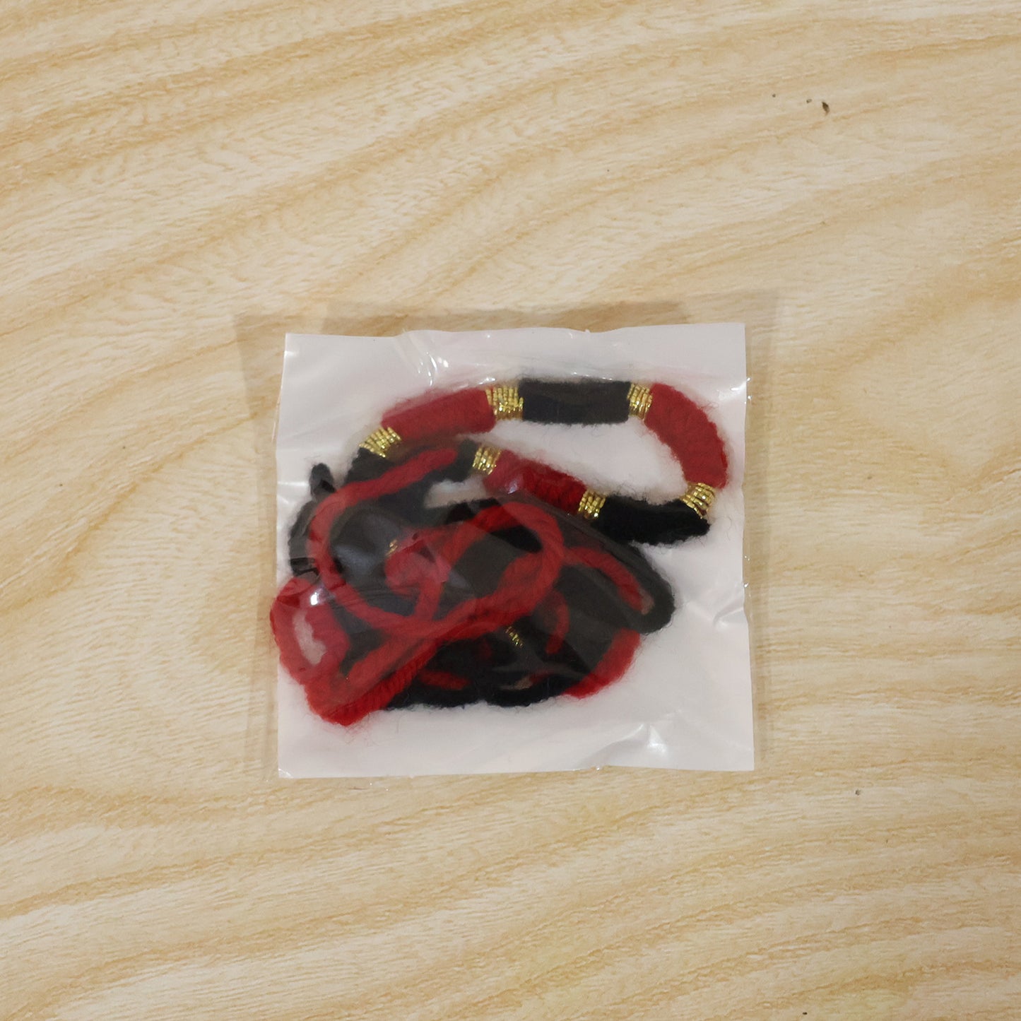 Handmade Black & Red Bracelet Rakhi for Brother - 1 Pc - Happy Price - Image 7
