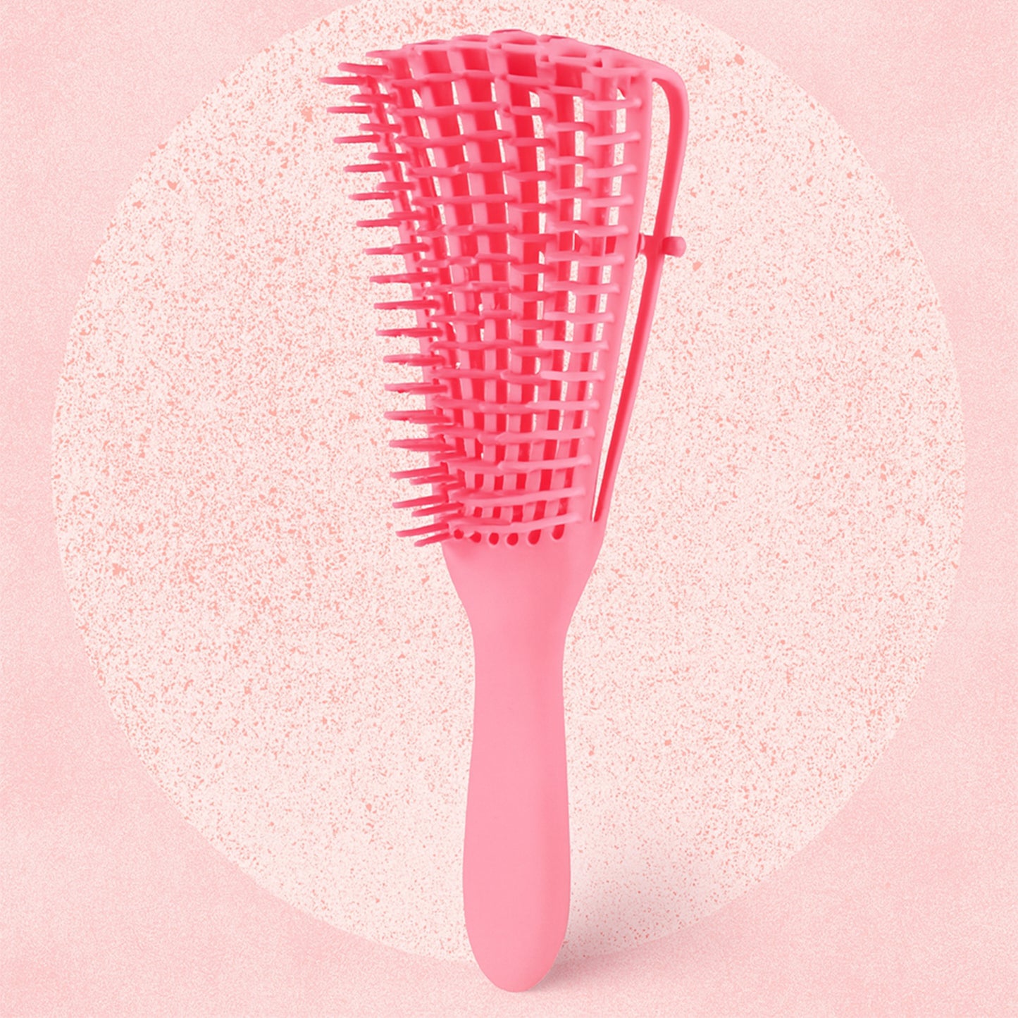 Flexible Detangling Hair Brush for All Hair Types - 1 Pc - Happy Price - Image 6