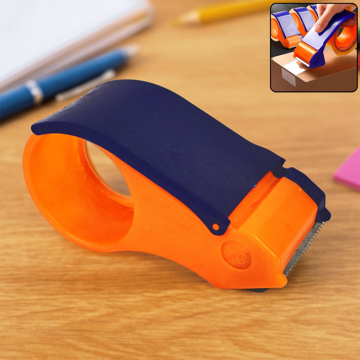 60mm Handheld Tape Dispenser with Cutter for Packaging Boxes - Happy Price - Image 7