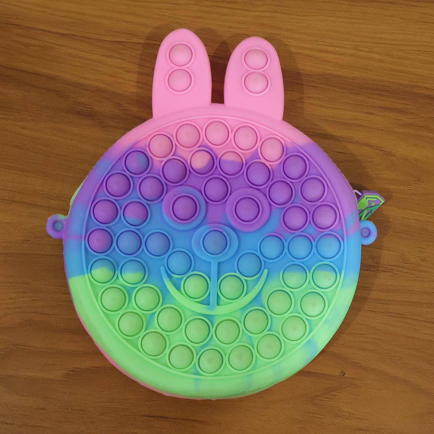 Silicone Caterpillar Pop It Pencil Pouch (1 Pc) - Rainbow Fidget Stationery Organizer - Great Price - Image 7