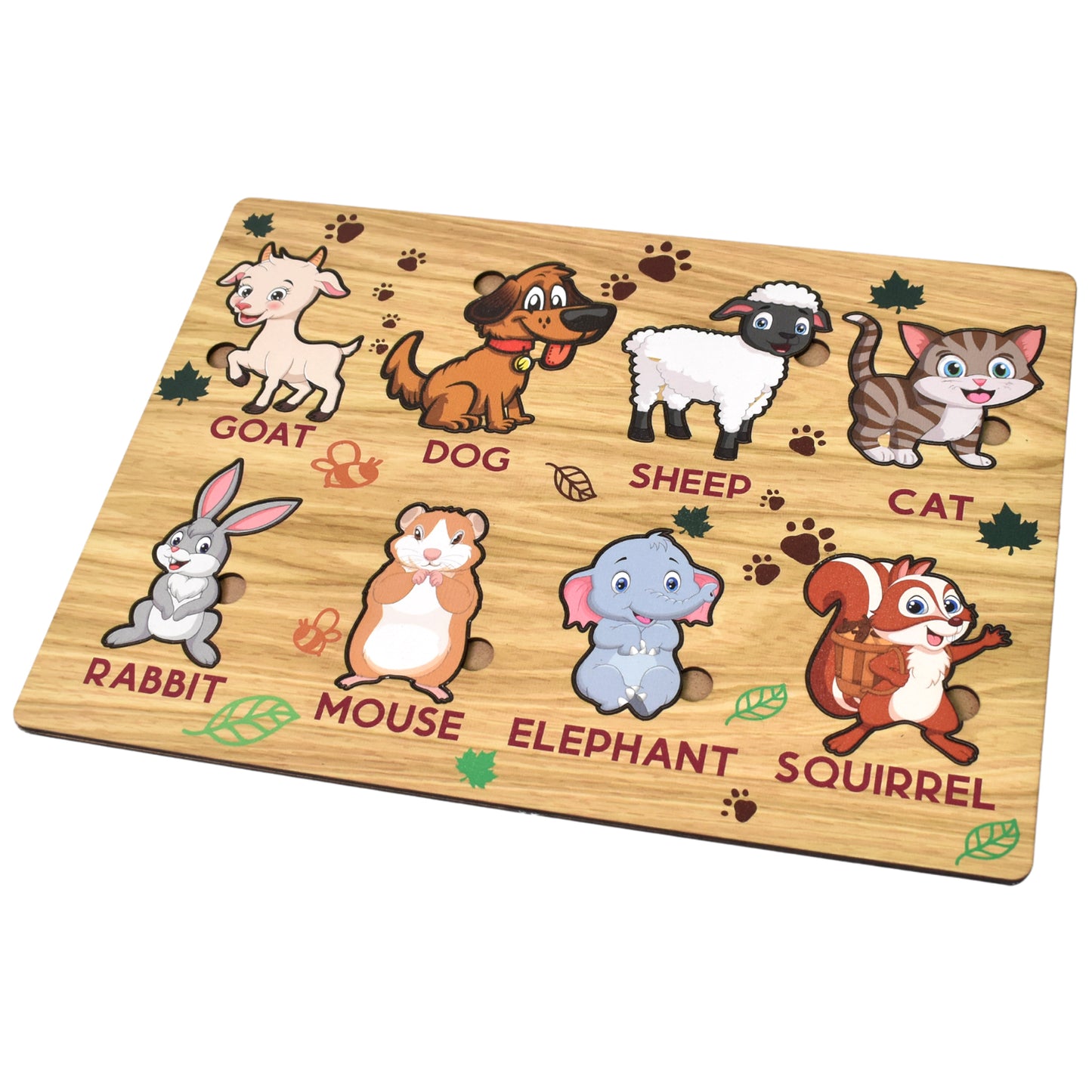 Wooden Animal Puzzle Learning Educational Board (1 Set 2820 Cm) - Happy Price - Image 5
