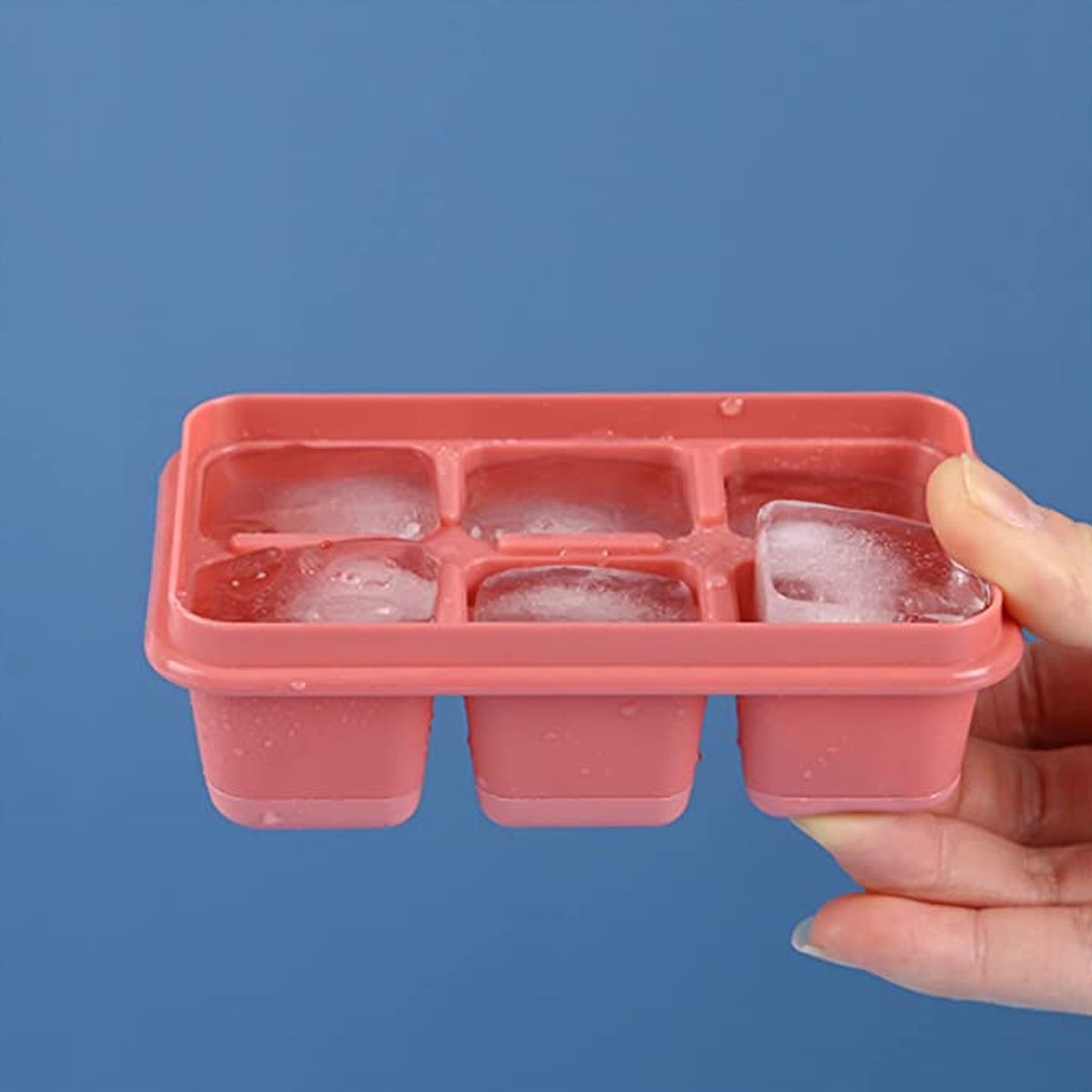 6 Cavity Silicone Ice Cube Tray for Home Kitchen - Happy Price - Image 3