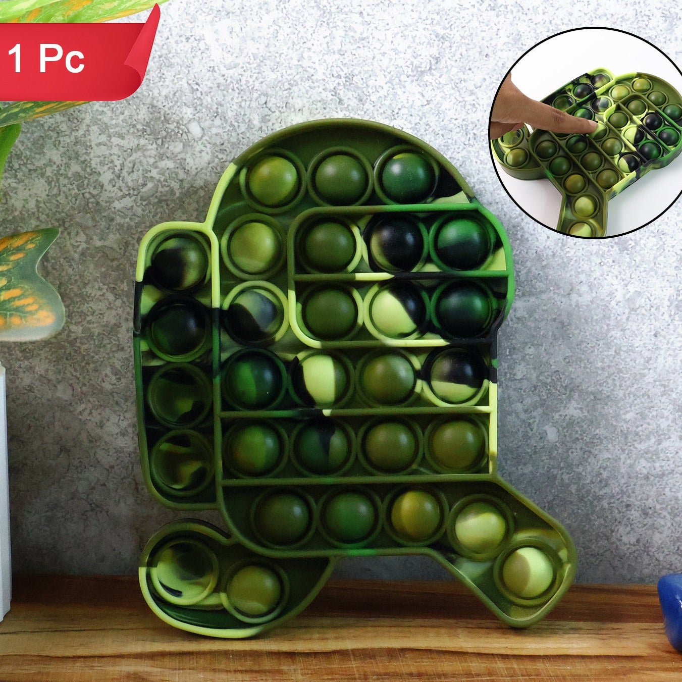 Silicone Pop It Fidget Toy - Fun Sensory Game for Stress Relief (1 Pc) - Happy Price - Image 1