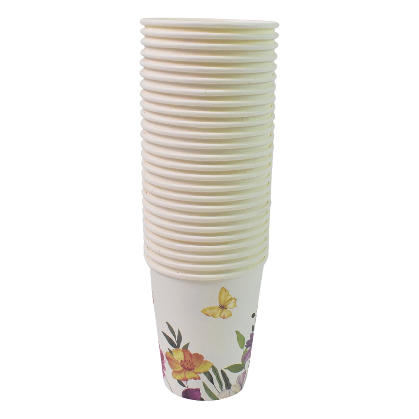 Disposable Paper Cups Disposable Tea Coffee Cups (24 Pcs Set Mix Color Design) - Happy Price - Image 5