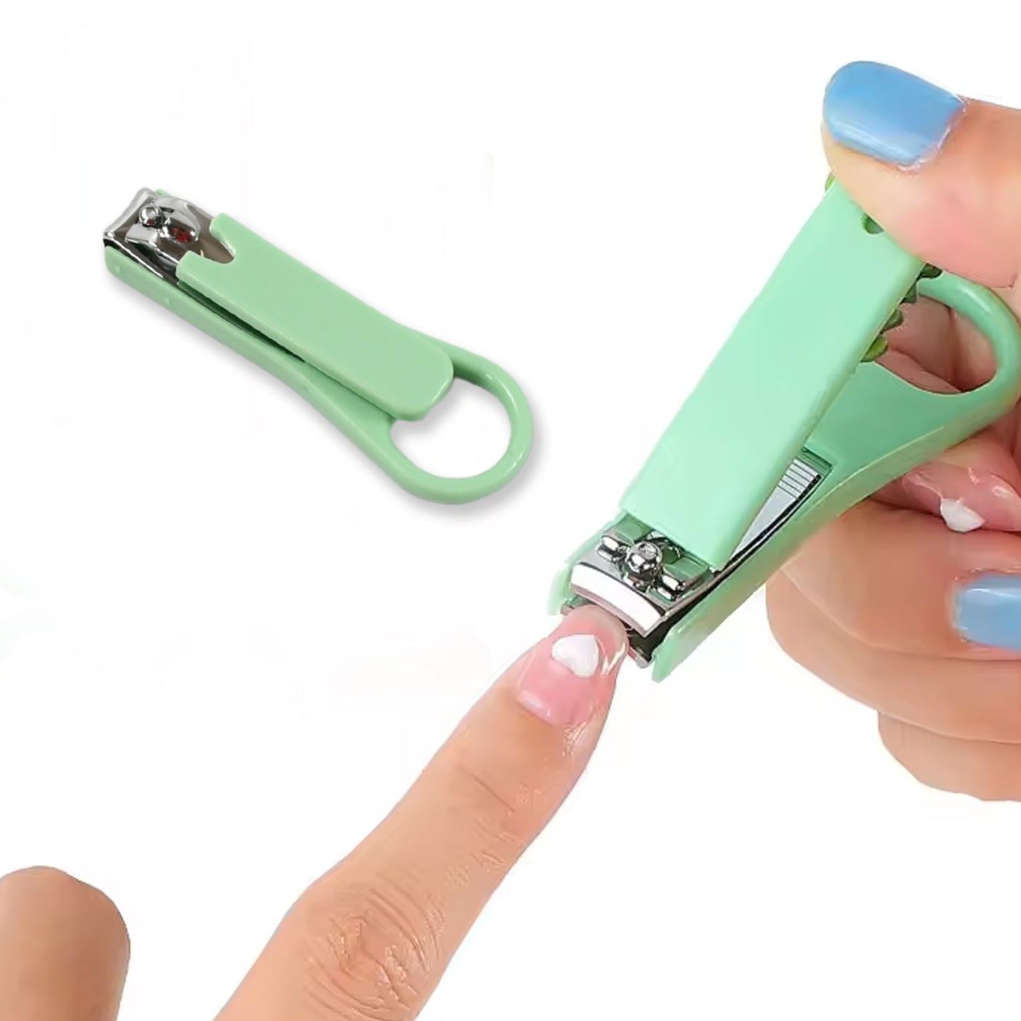 Durable Green Nail Clipper with Nail Catcher and File - Happy Price - Image 2