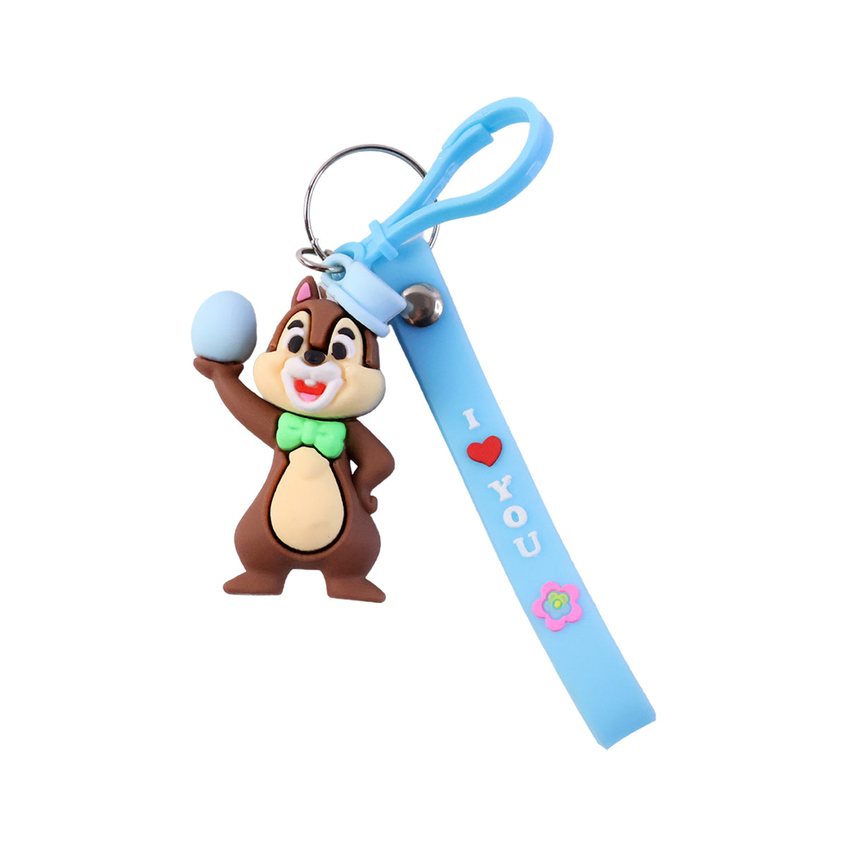 Cute Squirrel Keychain with "I Love You" Strap - 1 Pc - Happy Price - Image 4