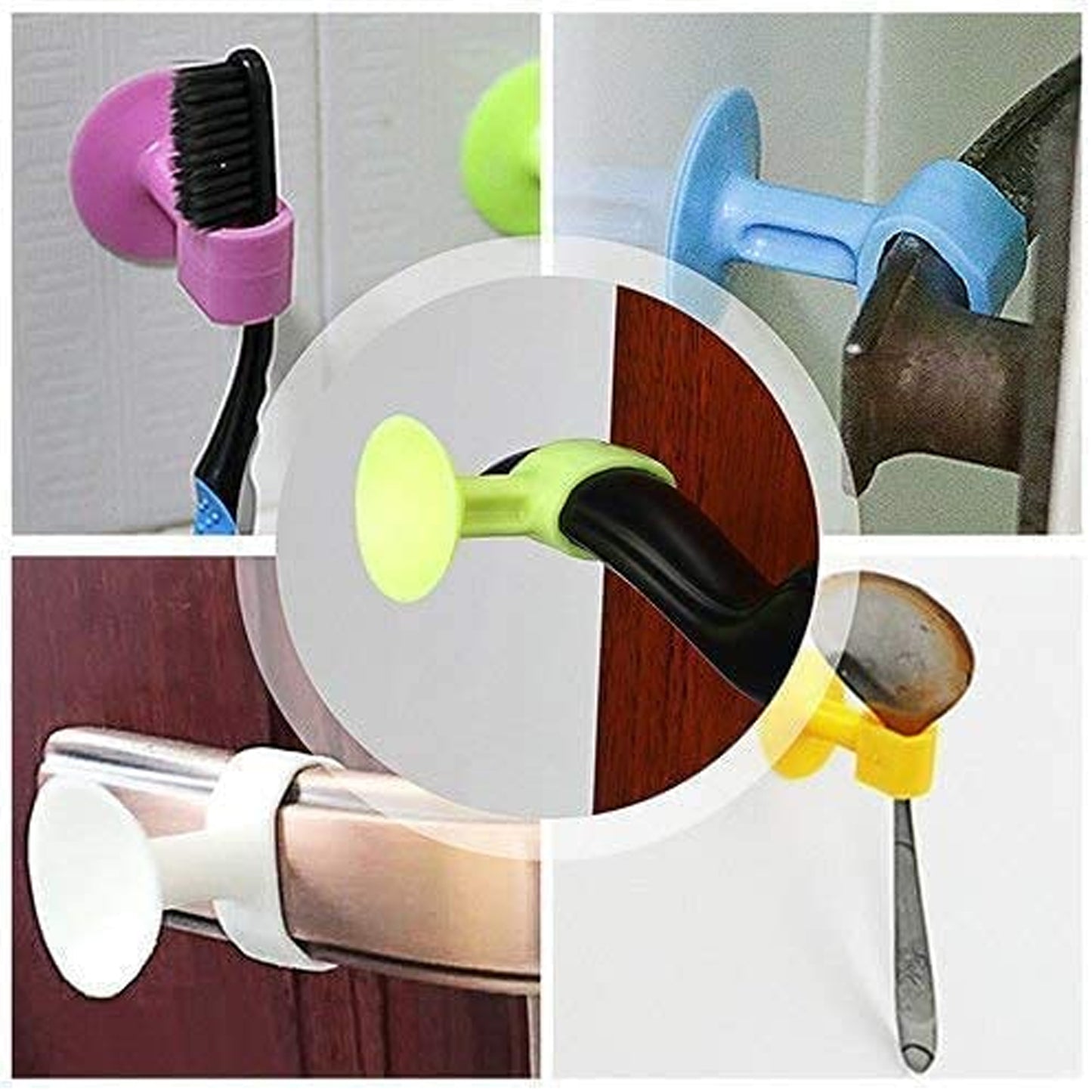 Self-sucking Silicone Door Stopper (5 Pcs Set) - Happy Price - Image 7