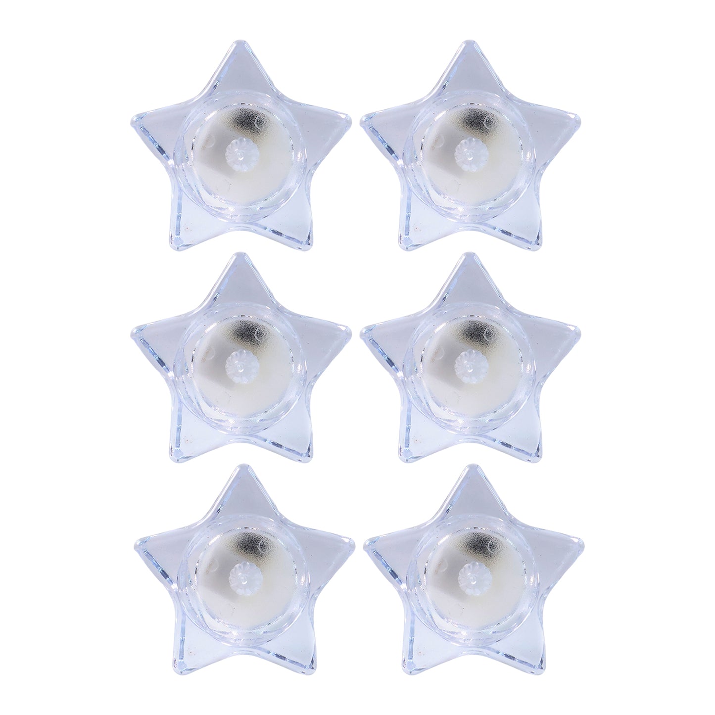 Star-Shaped LED Flameless Candles - Set of 6 - Happy Price - Image 2