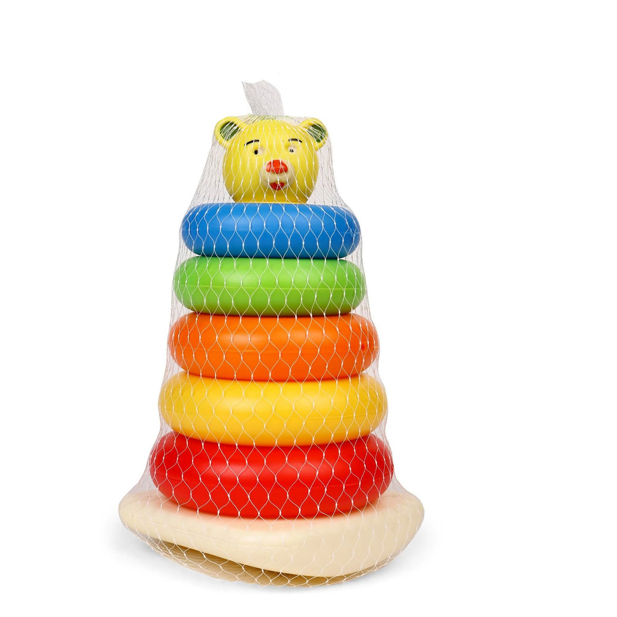 Plastic Baby Kids Teddy Stacking Ring Jumbo Stack Up Educational Toy 5pc - Happy Price - Image 7