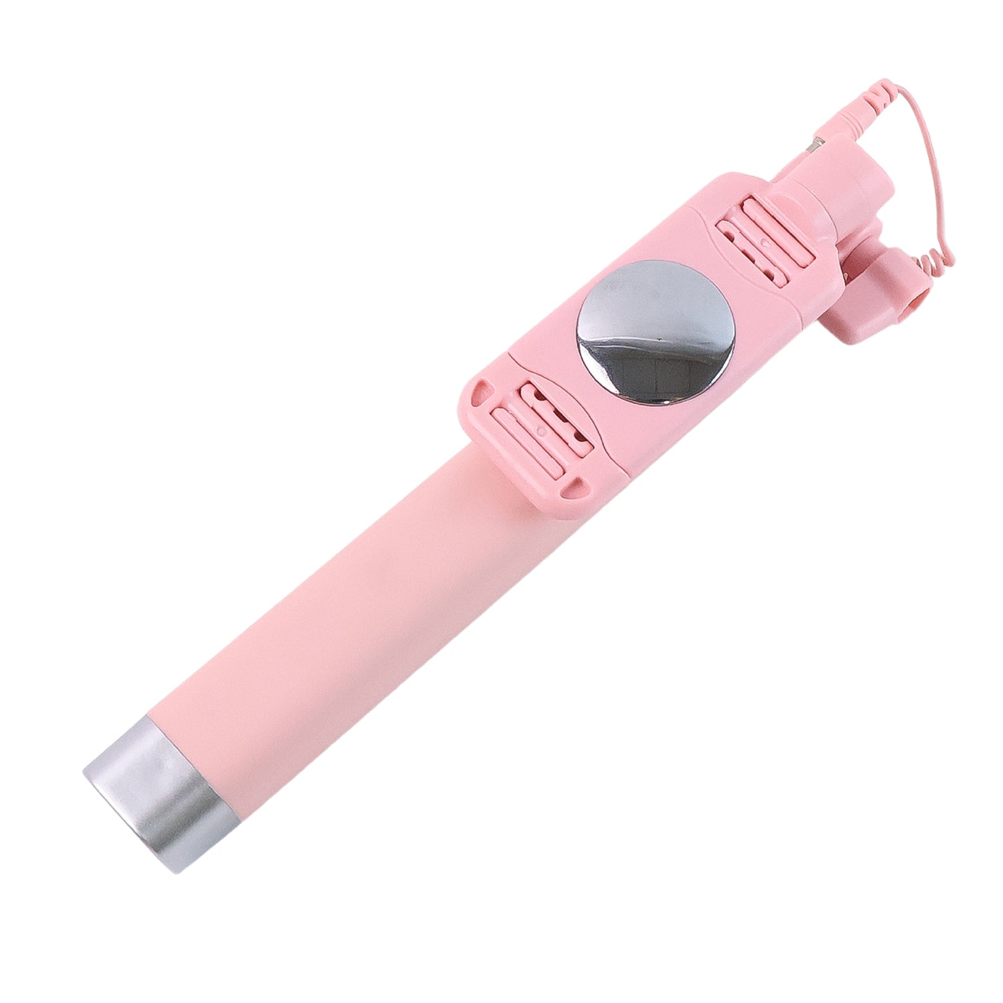 Wired Selfie Stick With Rearview Mirror Built-in Shutter Button (1 Pc) - Happy Price - Image 5