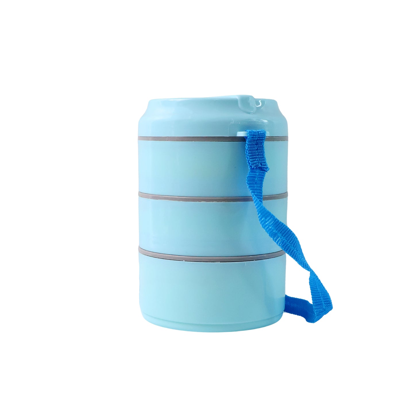 3 Layer Insulated Lunch Box Set with Handle & Strap - Stackable Tiffin Carrier - Happy Price - Image 2