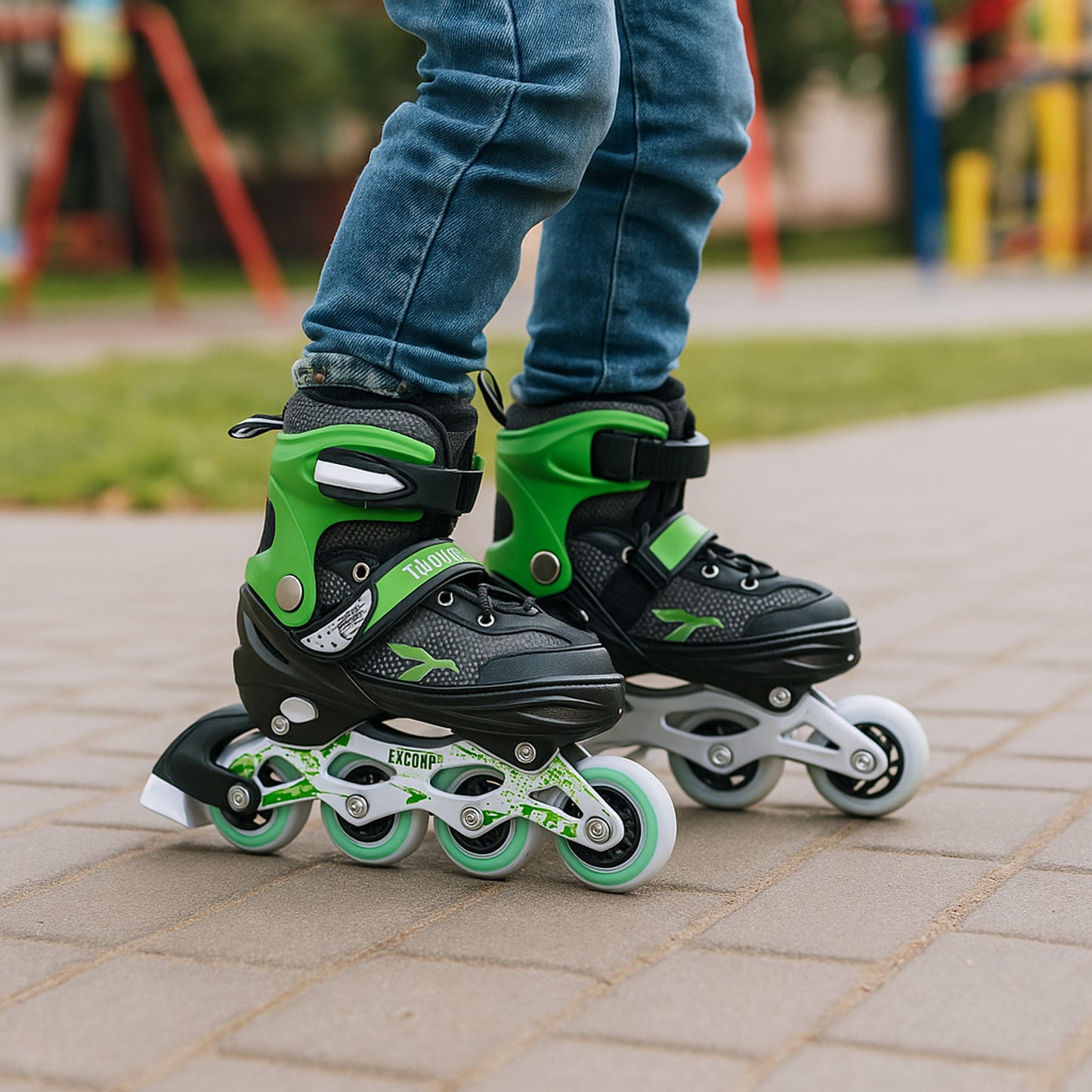 Adjustable Inline Skates for Kids & Adults - Large Size, PU Wheels, Aluminum Frame - Great Price - Image 3