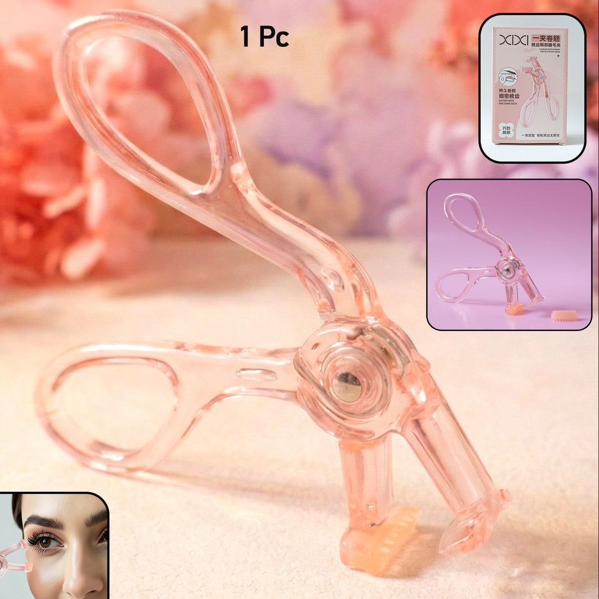 Transparent Plastic Eyelash Curler (1 Pc) - Gentle Lash Lift Tool - Happy Price - Image 1