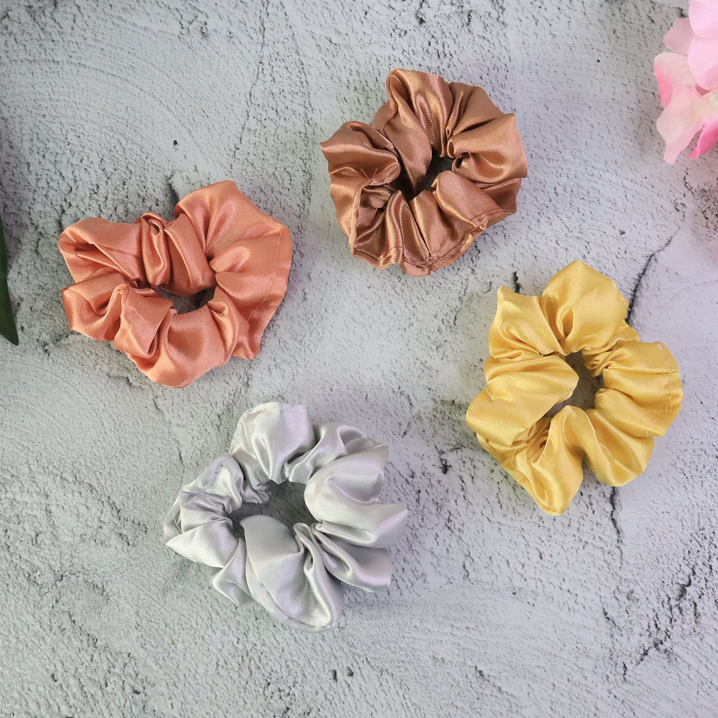 12 Pc Satin Hair Scrunchies for Women & Girls - Gentle Elastic Hair Ties - Great Price - Image 6